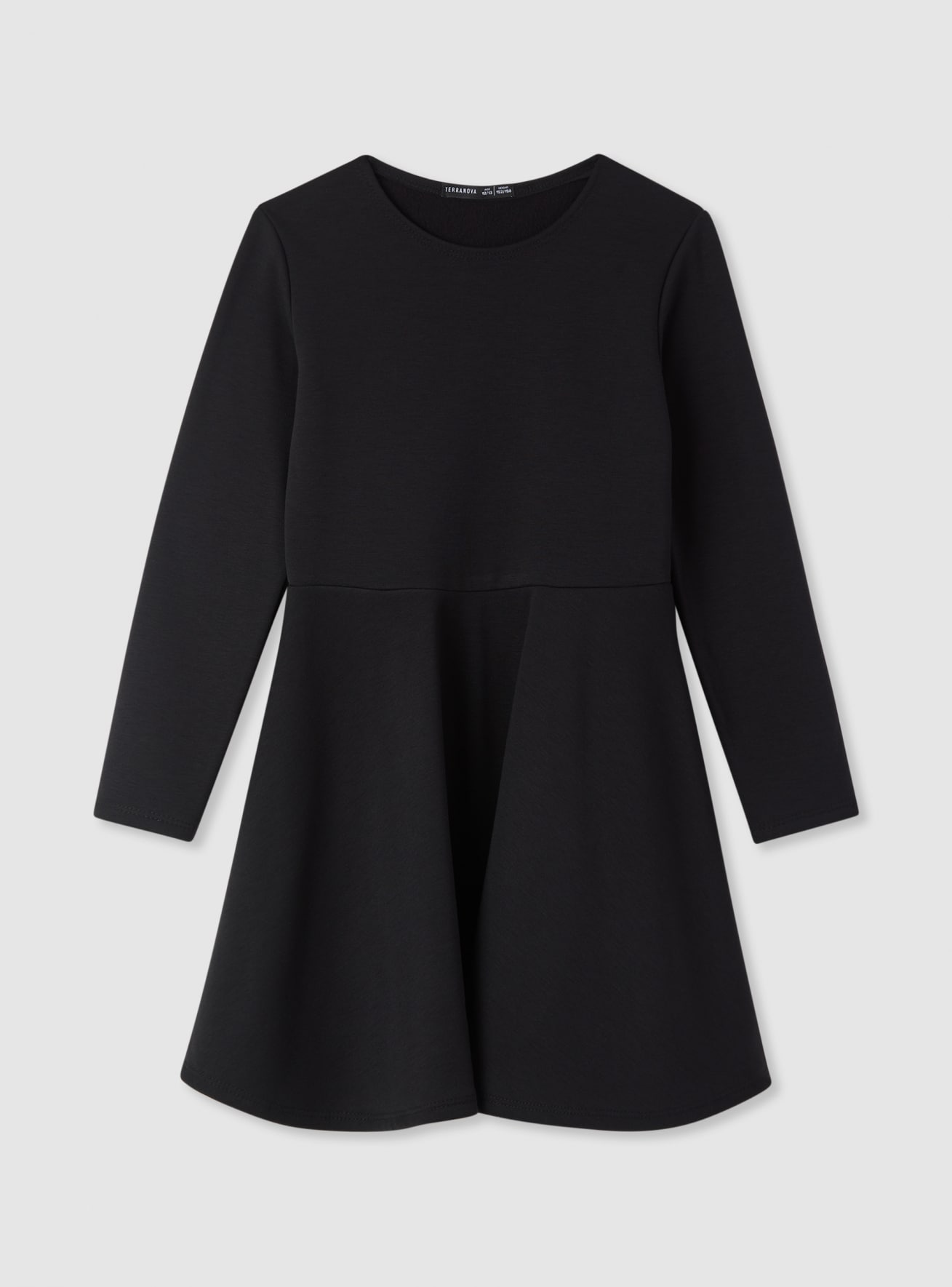 Vestito a ruota con maniche lunghe