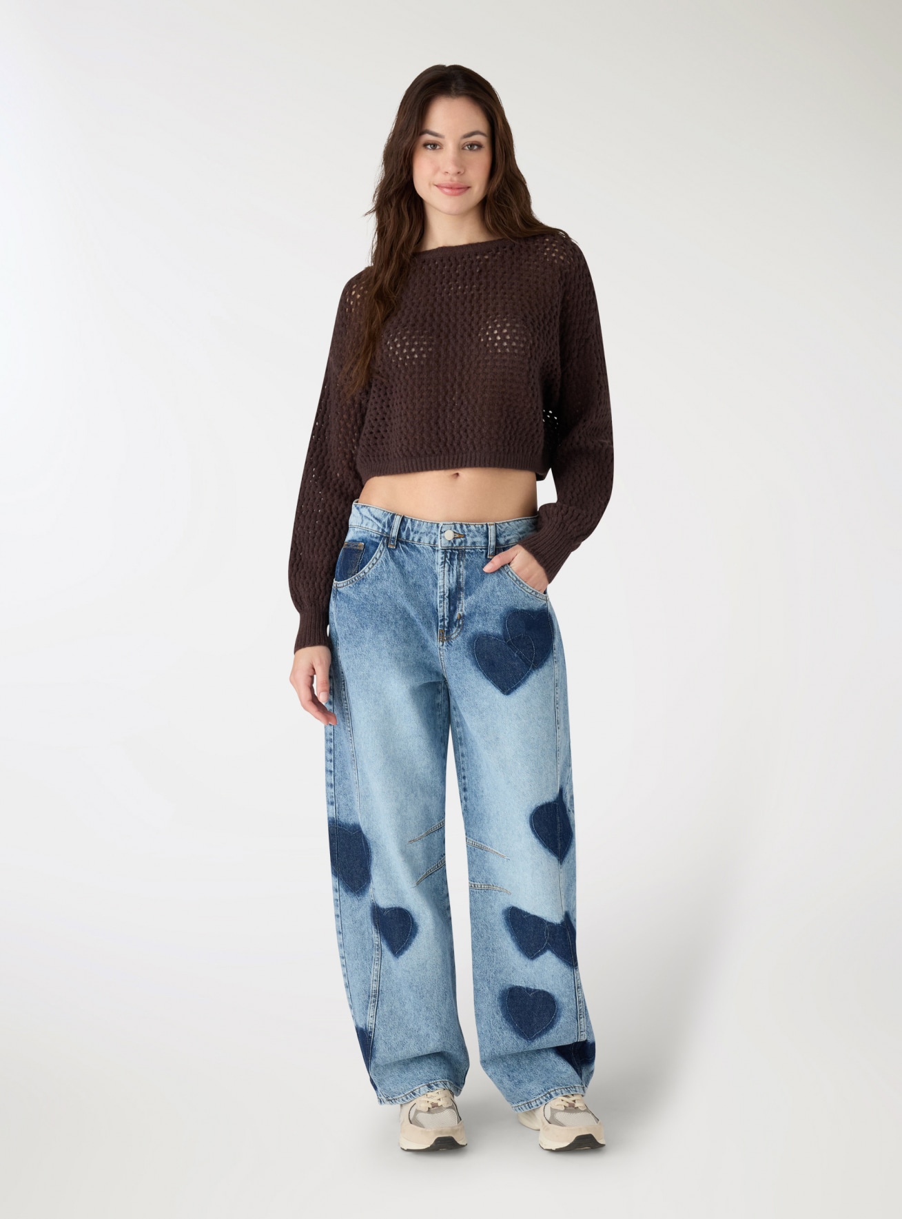 Pantalone Jeans Lungo Donna Terranova