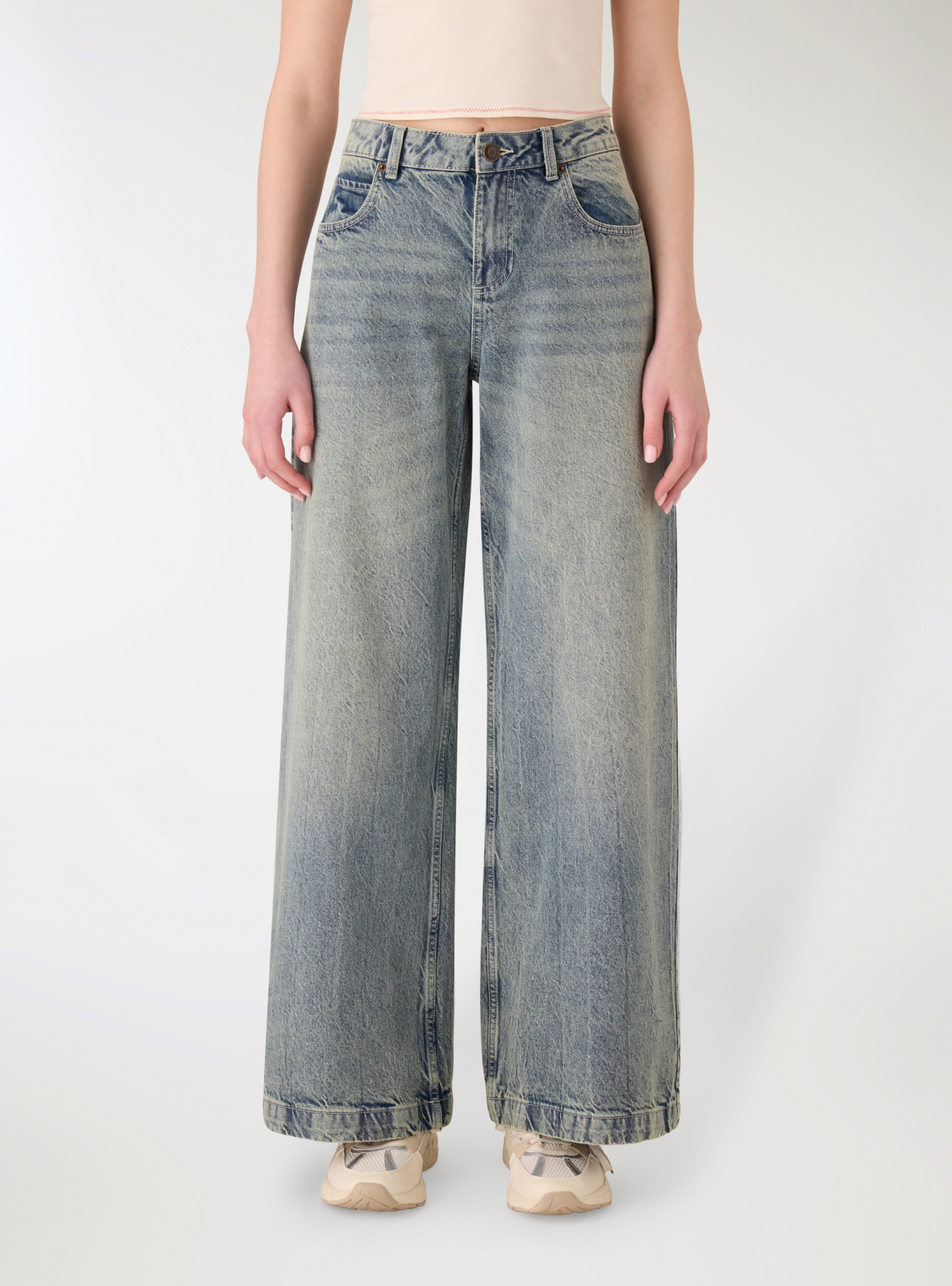 Pantalone Jeans Lungo Donna Terranova