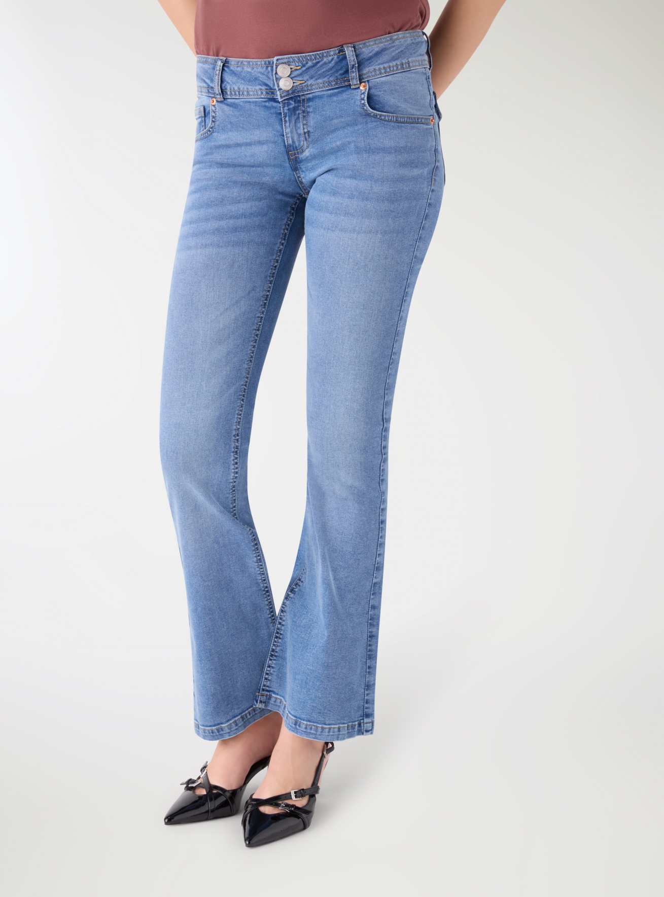 Pantalone Jeans Lungo Donna Terranova