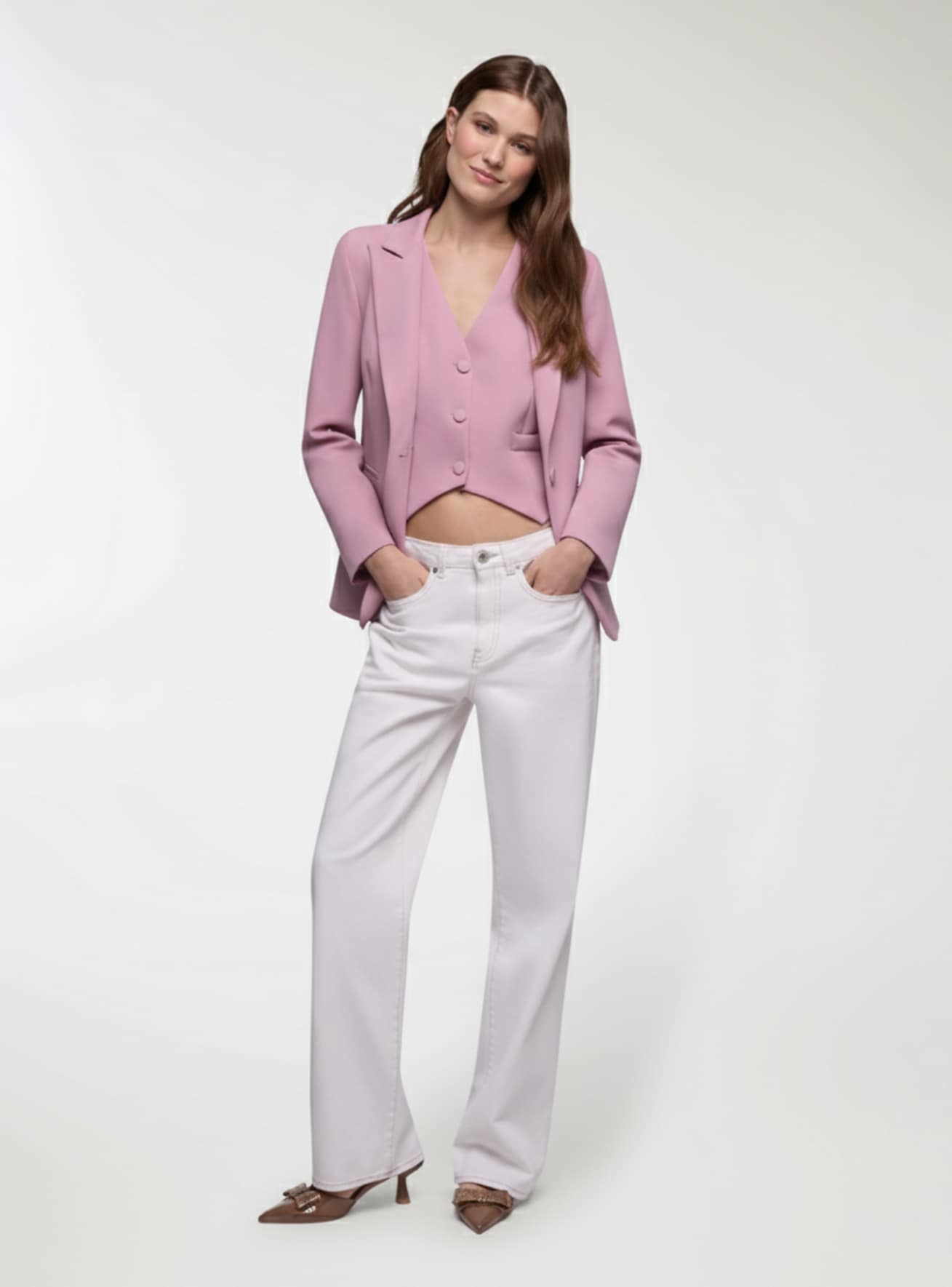 Jednokolorowa kurtka