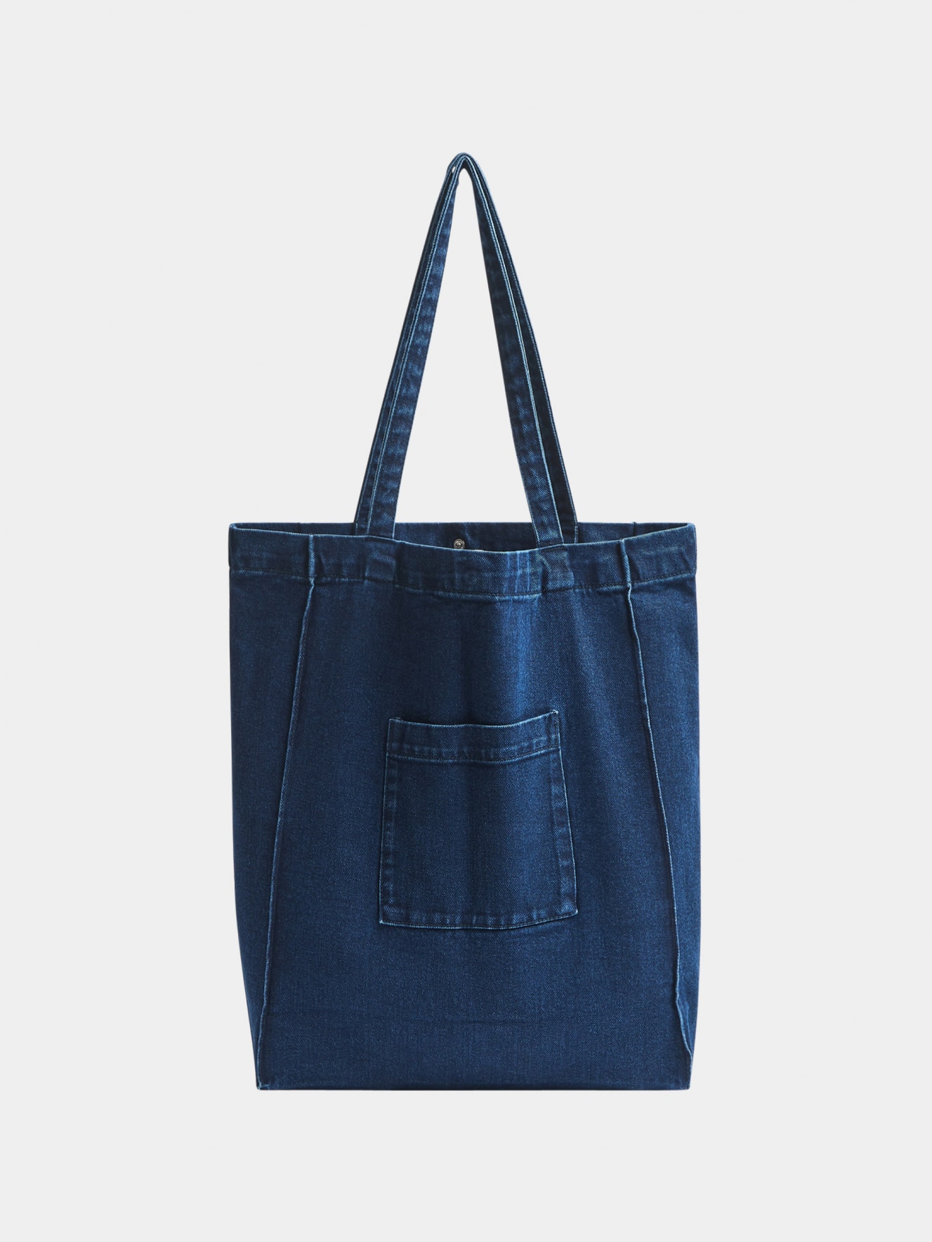 Dark blue denim Denim shopper bag Buy Online Terranova
