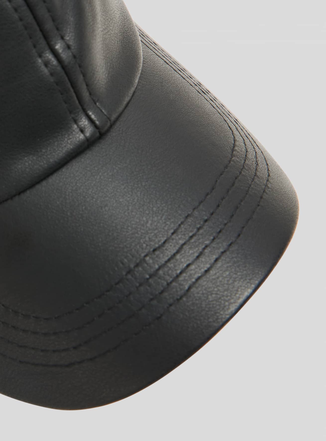 Pleather baseball cap store
