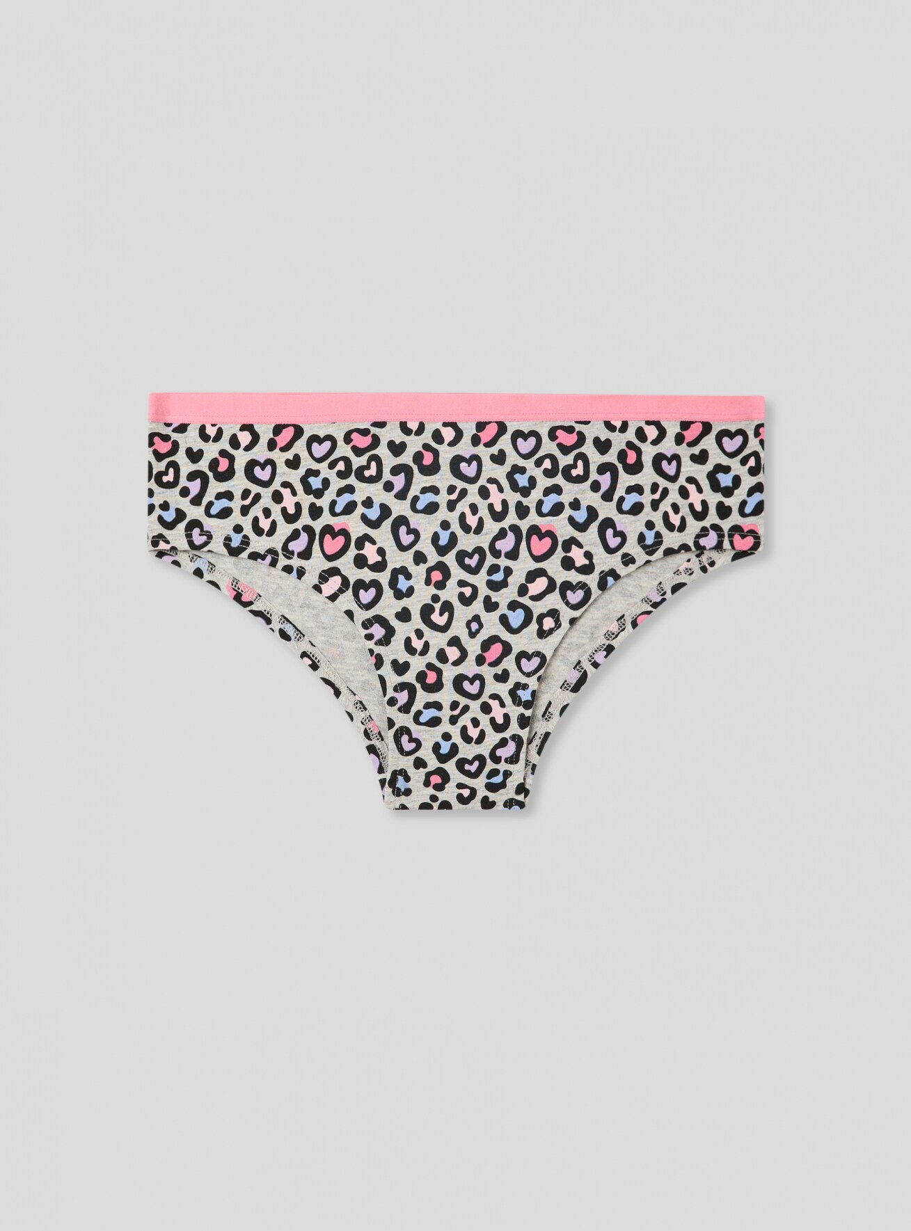 Lot de 3 slips a motif love var gris clair melange Terranova