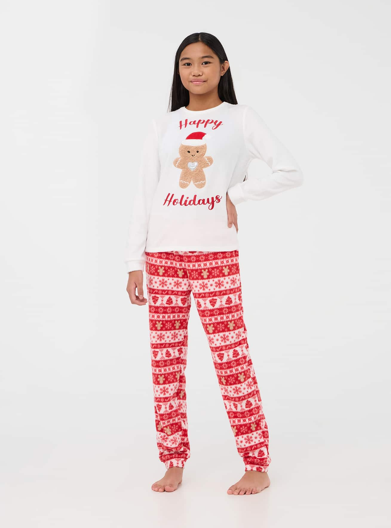 Set pigiama pesante natalizio Bianco lana Acquista Online Terranova
