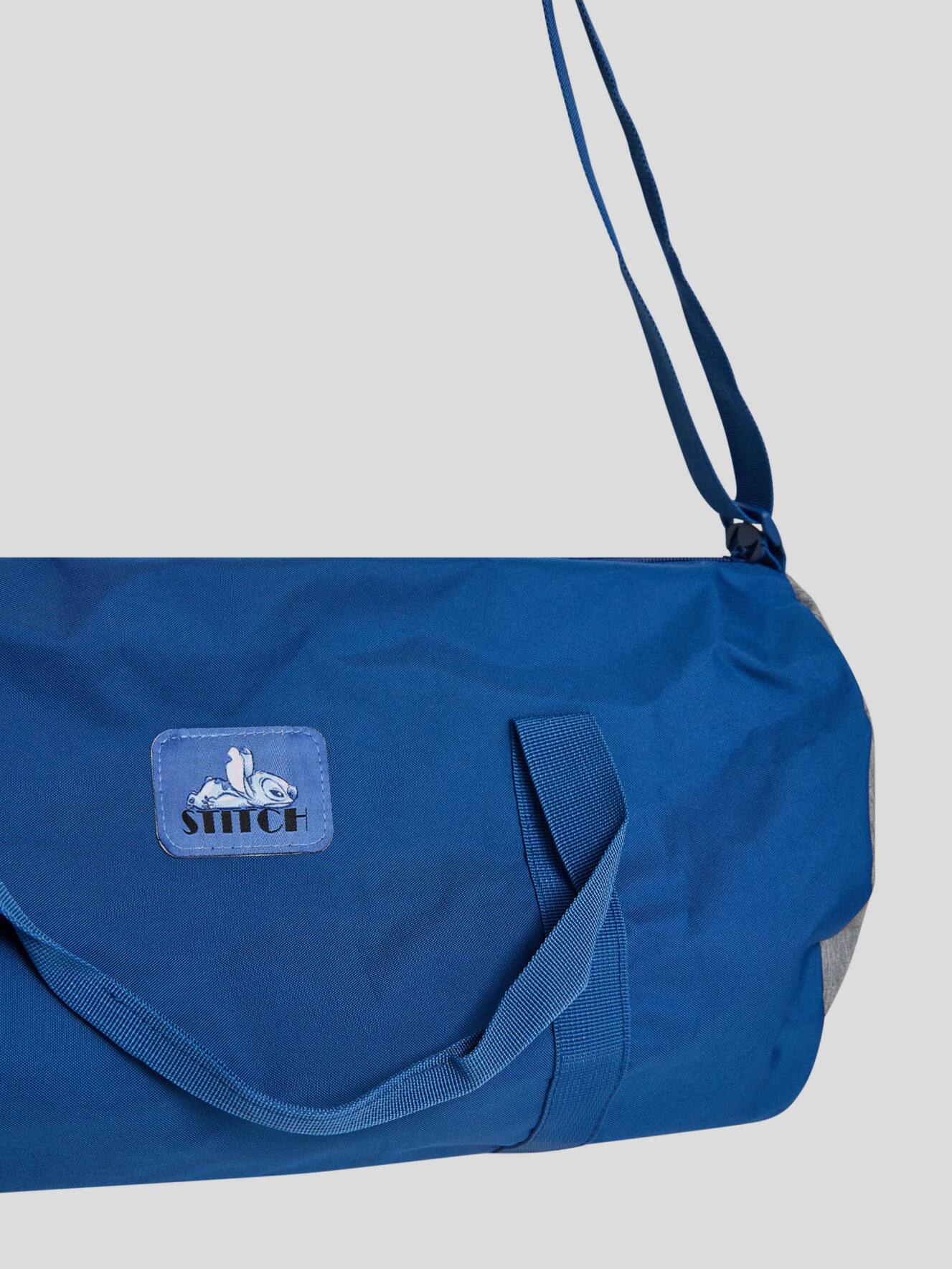 Sky blue Sports holdall with Stitch print Buy Online Terranova
