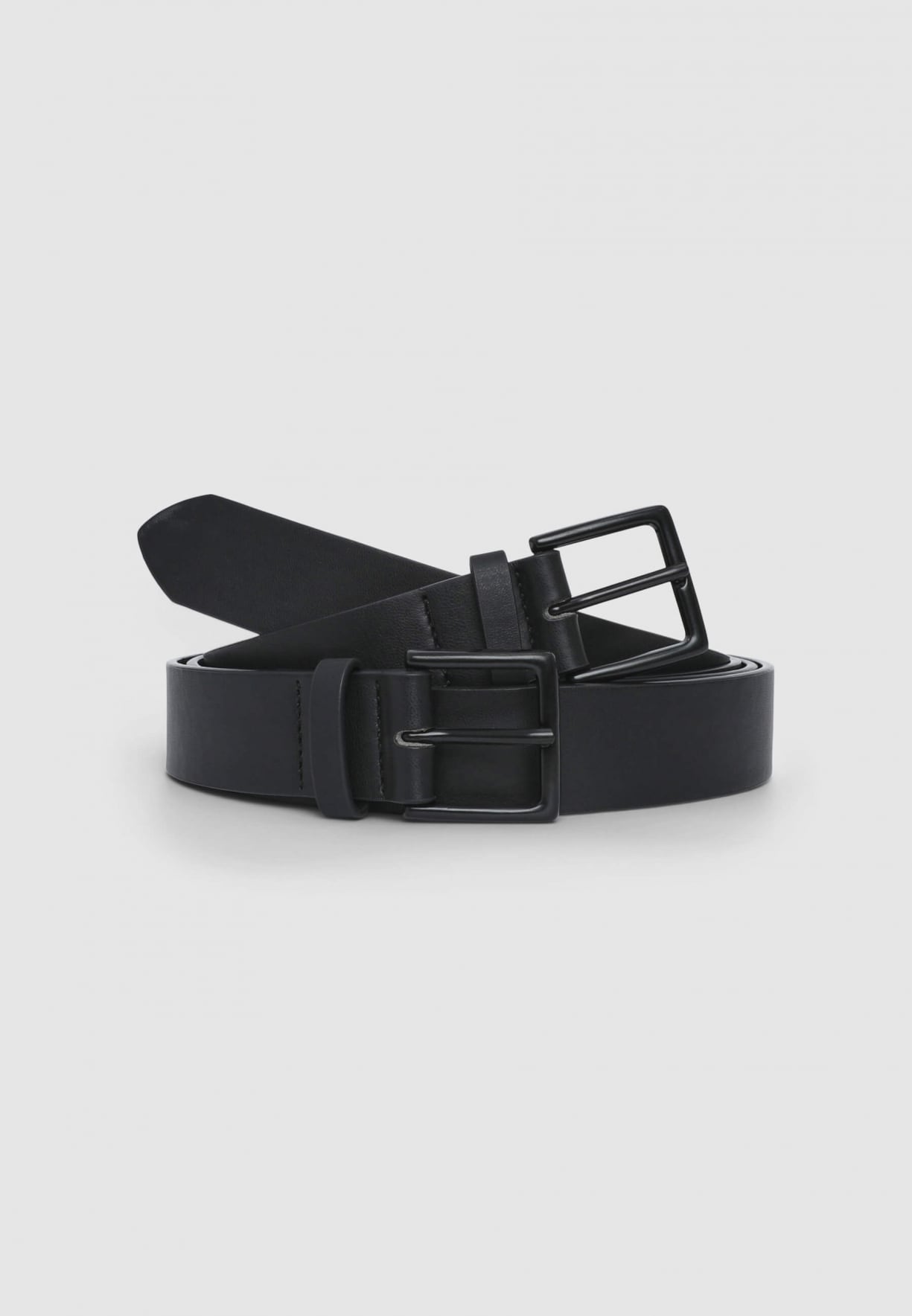 Pack of 2 leather-effect belts
