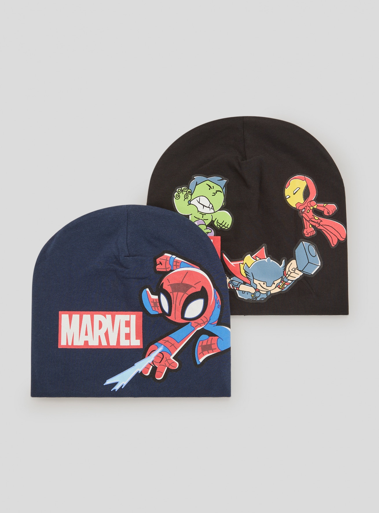 Pack 2 berretti con stampa Marvel®