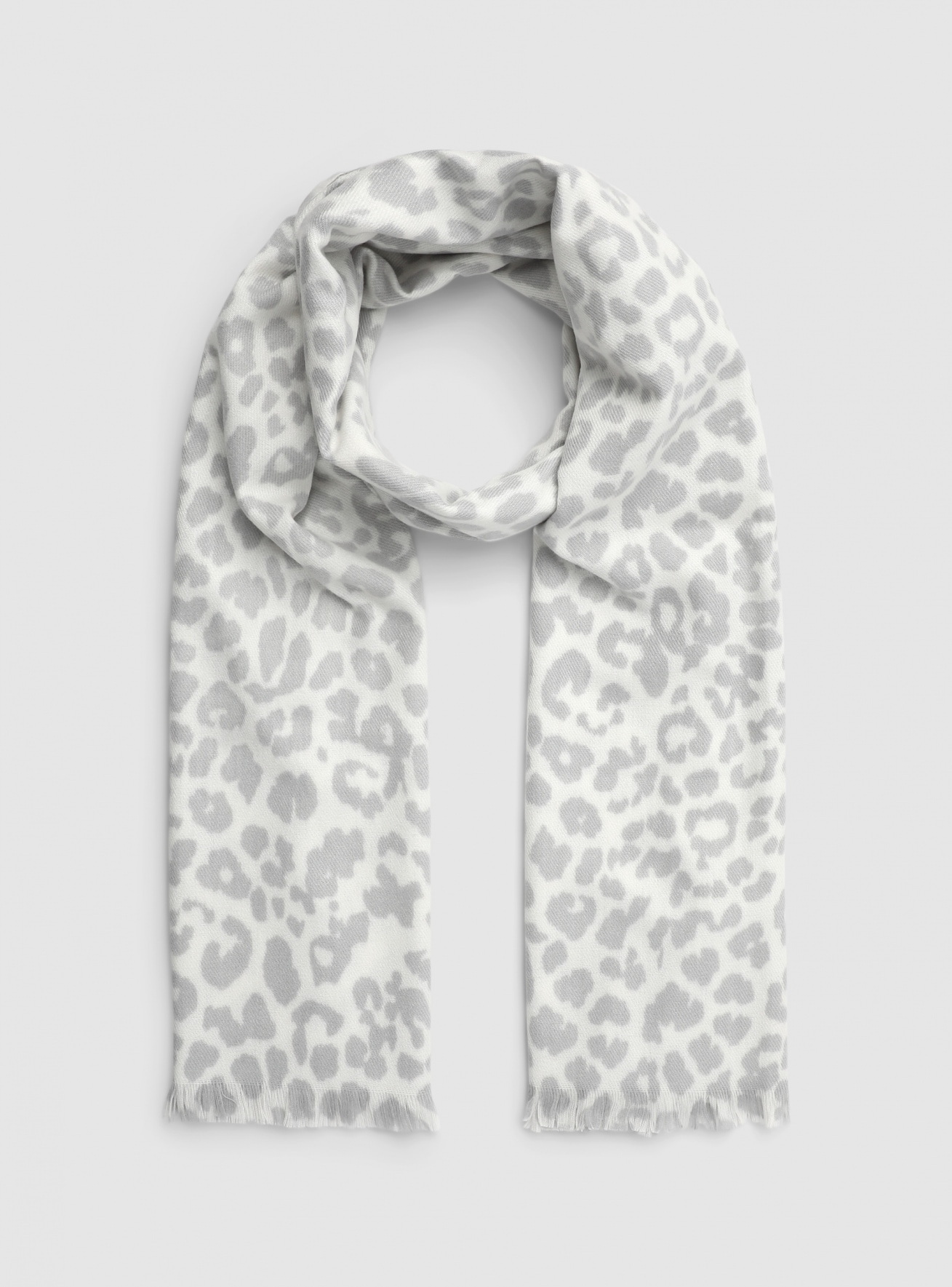 Sciarpa con stampa animalier