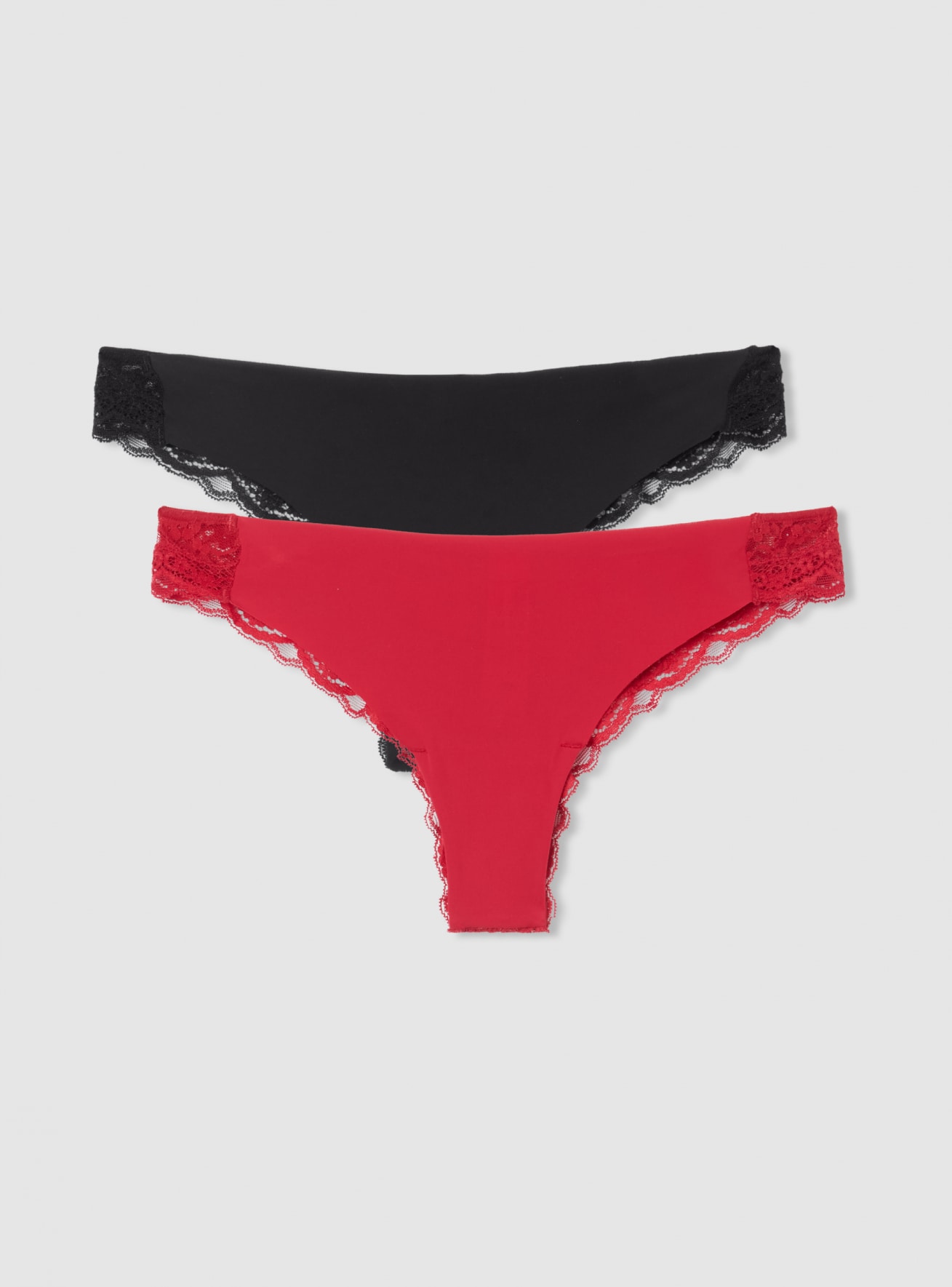 Pack 2 slip brasiliana in pizzo