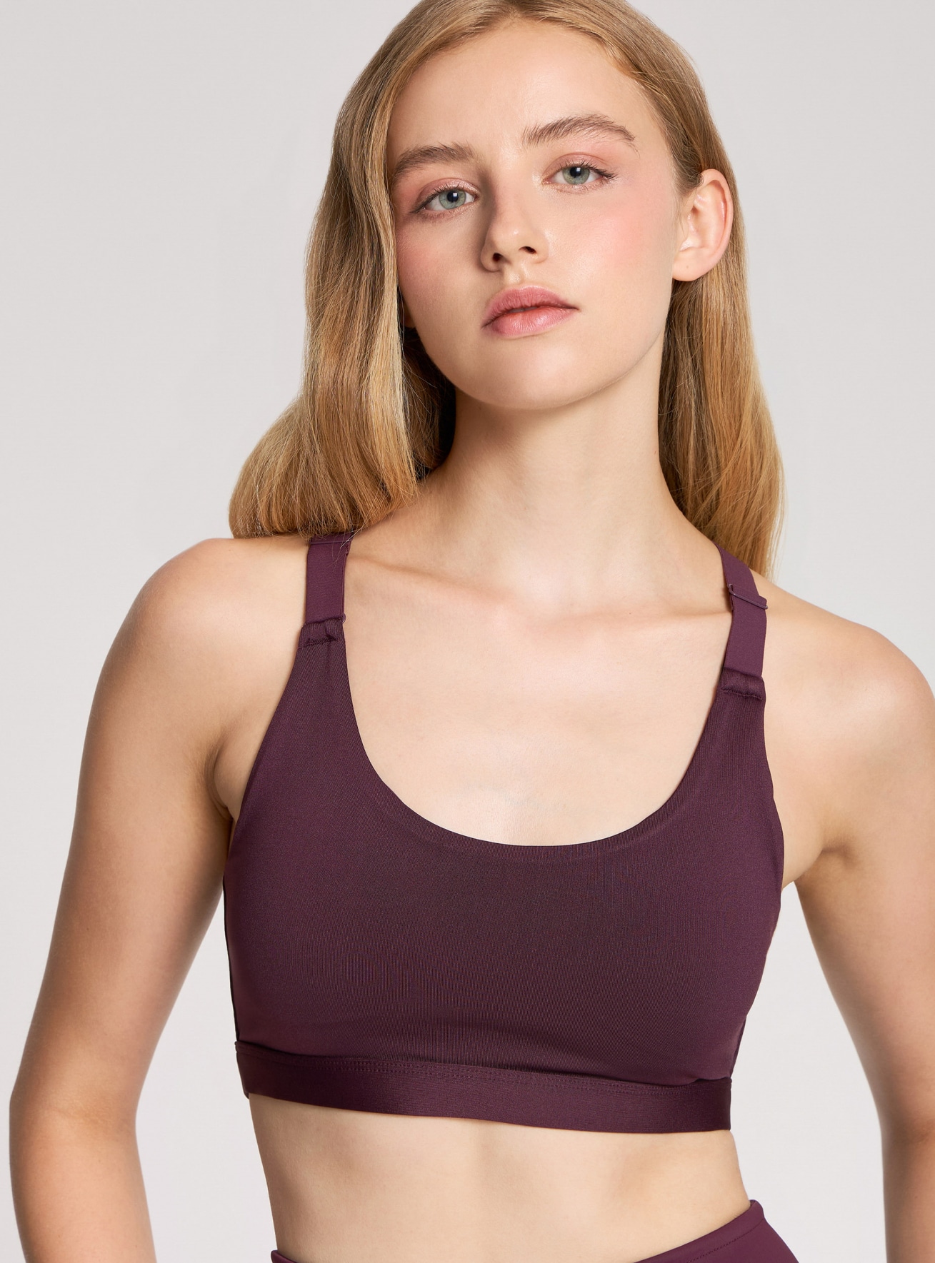 Reggiseno sportivo tinta unita