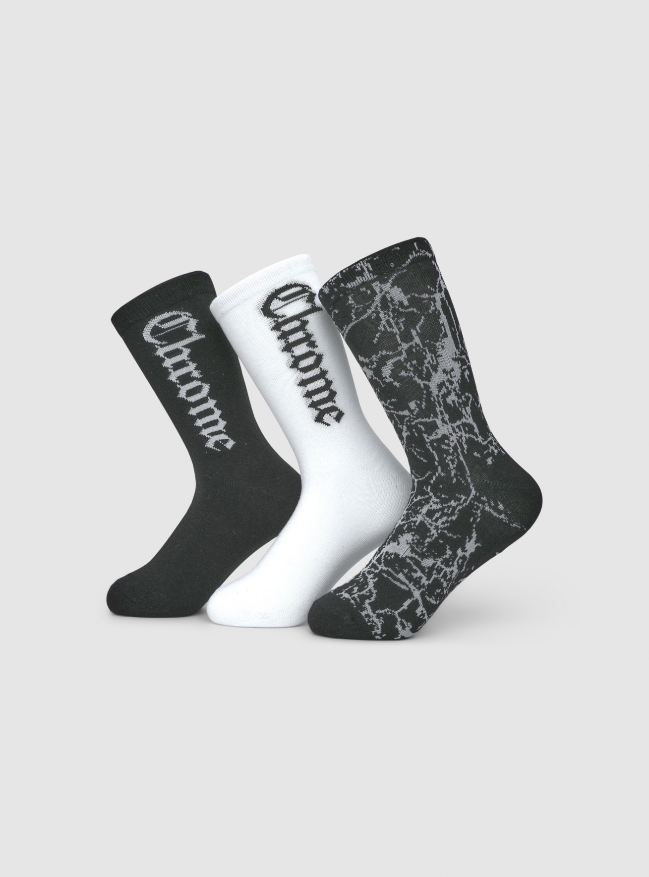 Pack 3 paia di calzini stile gotico