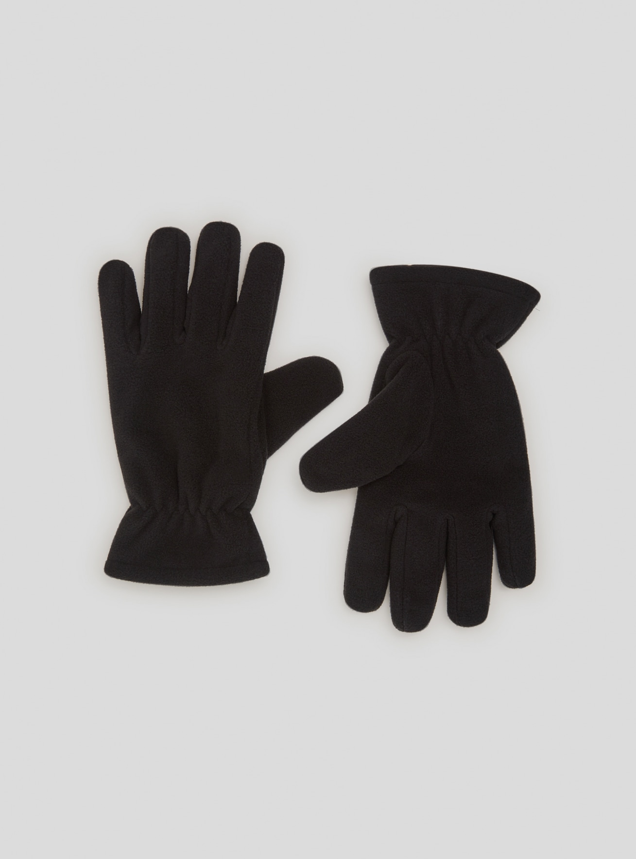 Guanti in pile con polsini elasticizzati
