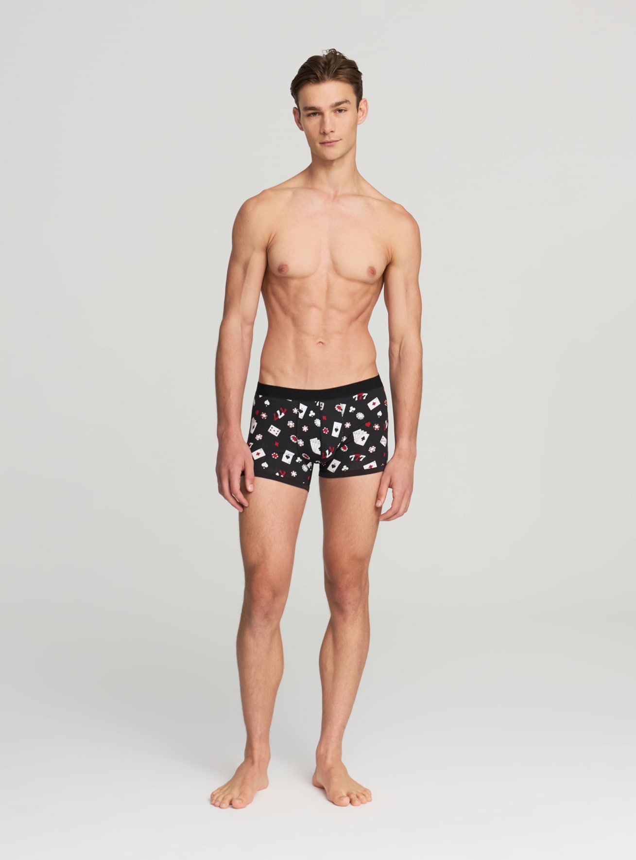 Boxer con fantasia gioco carte