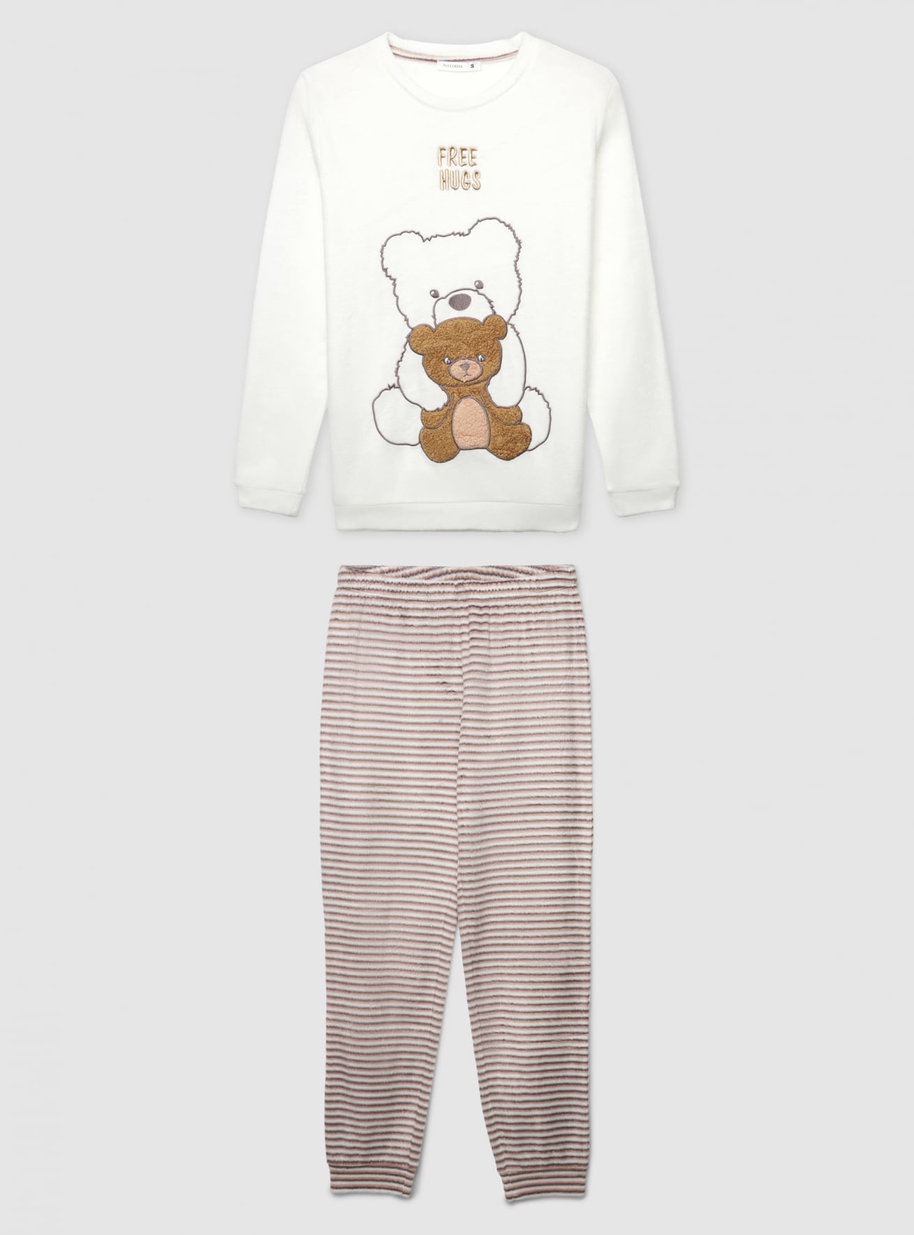 Set pigiama con orsetti e scritta