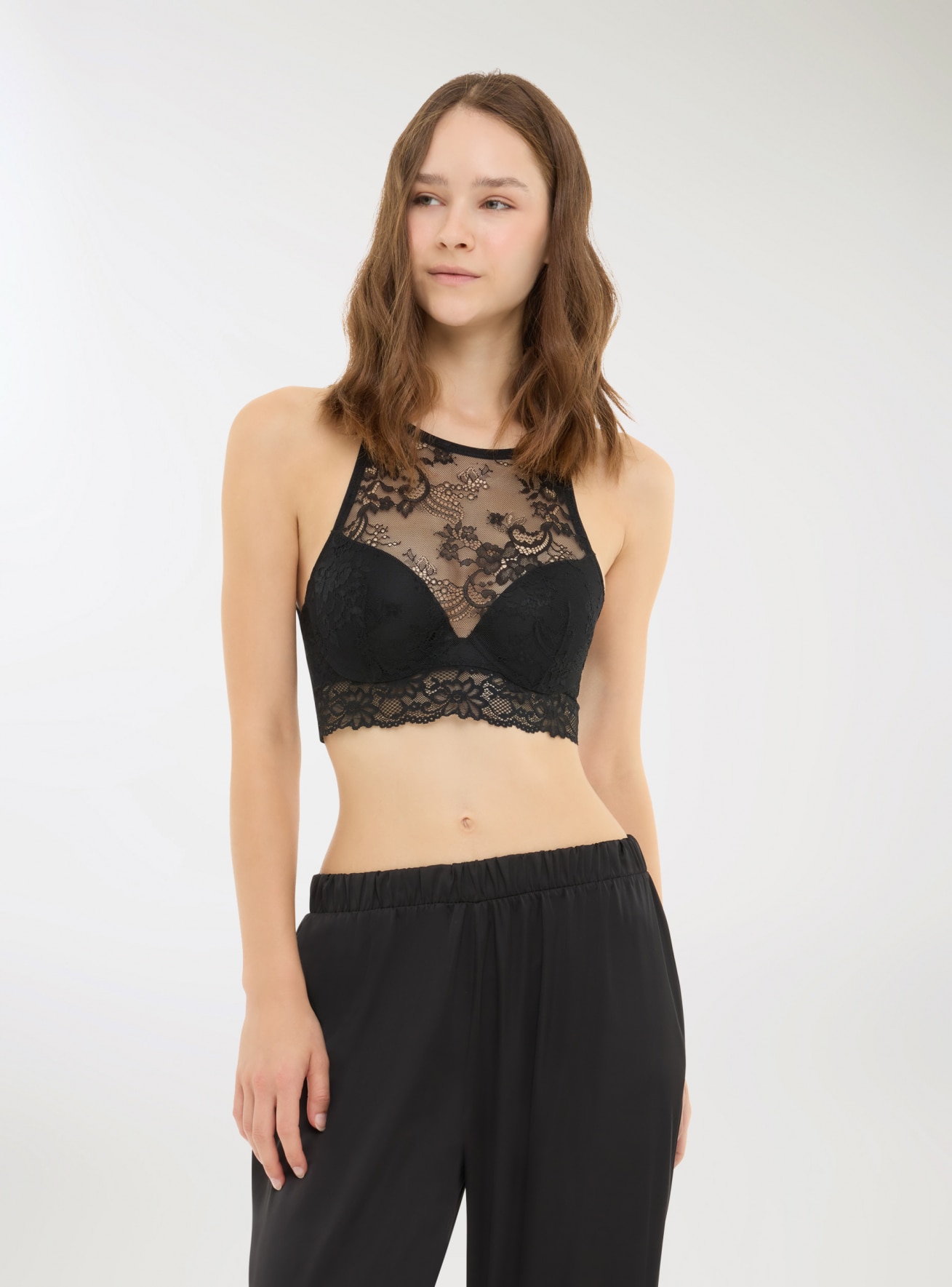 Corsetto con dettagli floreali