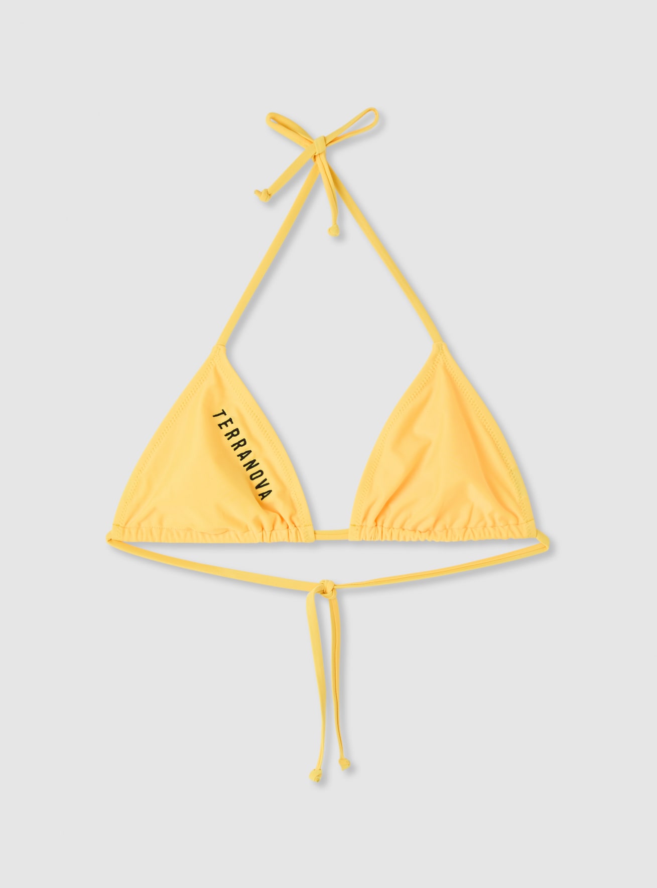 Reggiseno bikini triangolo ricamo logo TRN