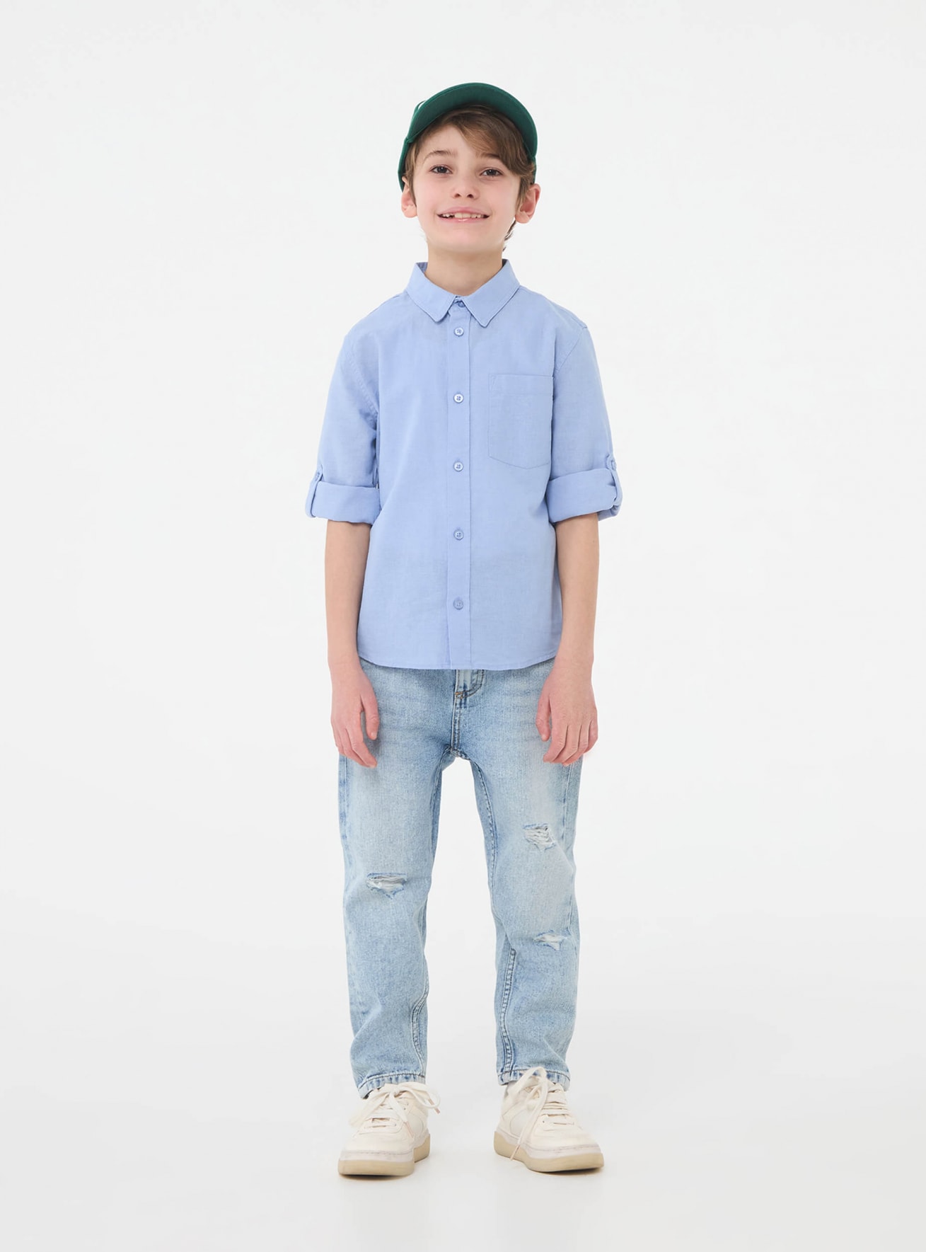 Риза дълъг ръкав Детски дрехи за момчета 010