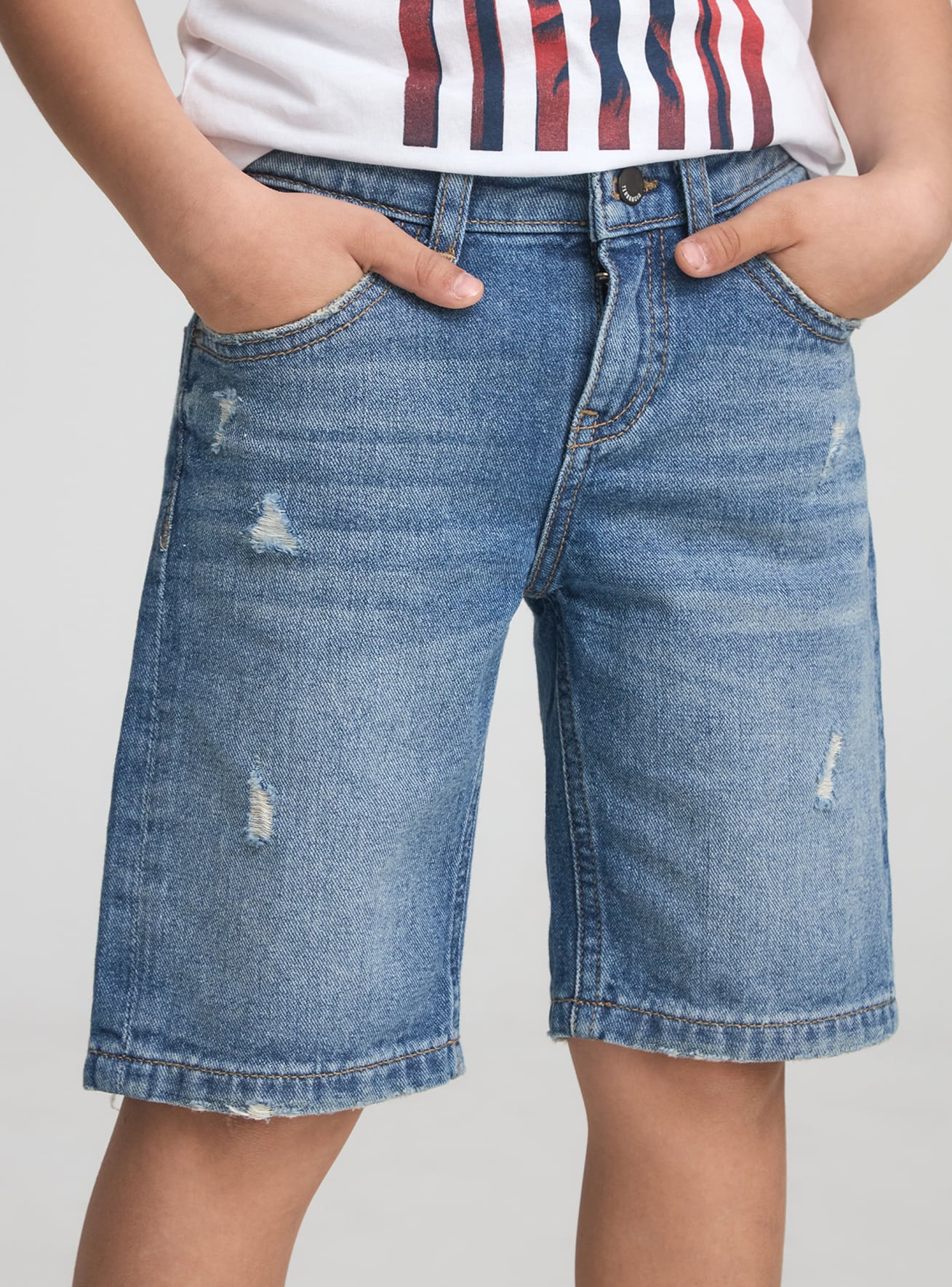 Pantalone Jeans Corto Bambino Terranova
