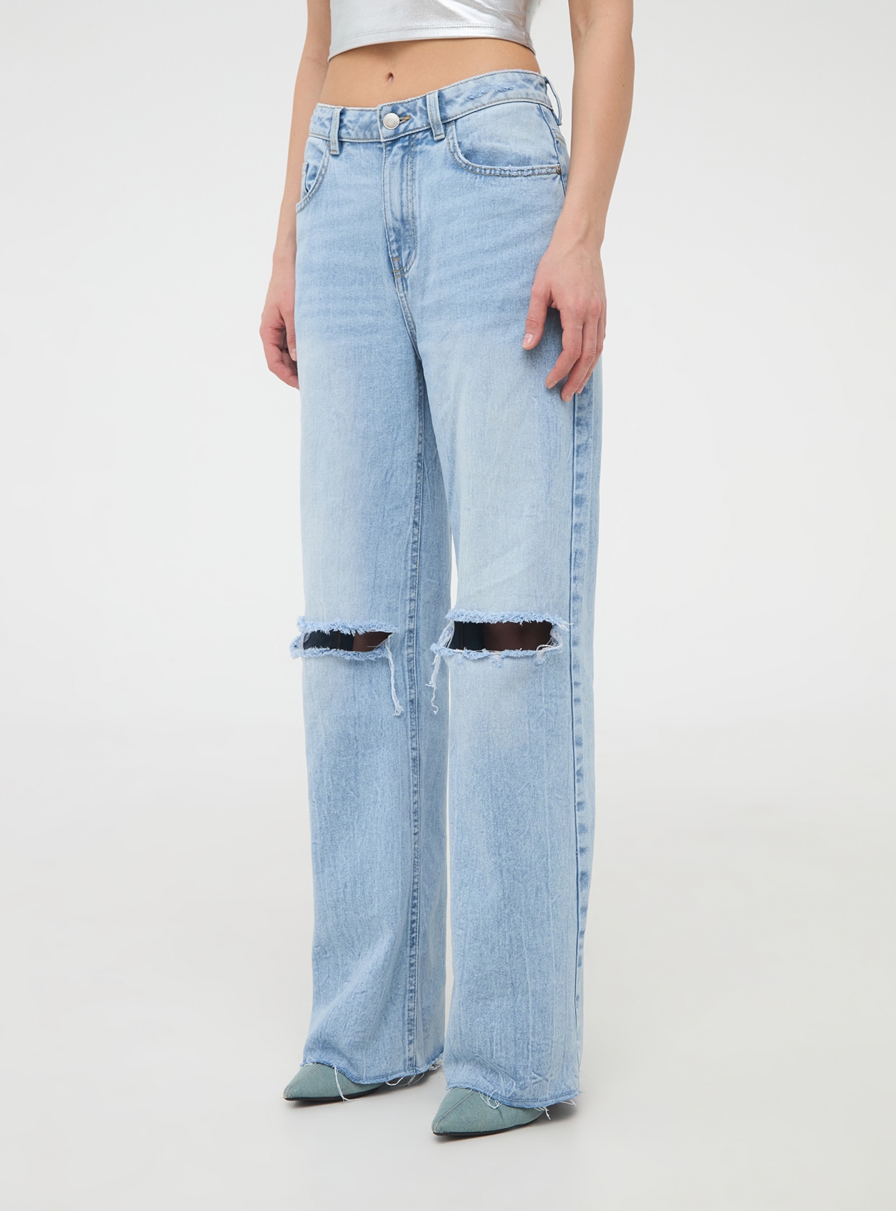Pantalone Jeans Lungo Donna Terranova