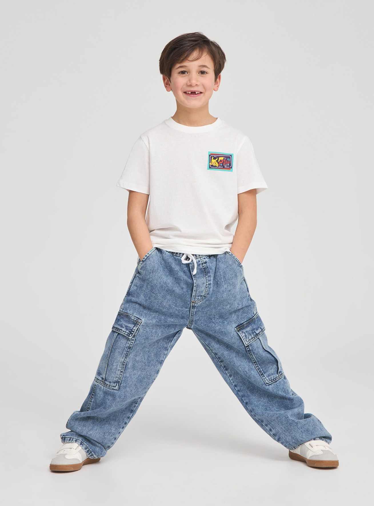 Duge hlače od trapera Dječak 010