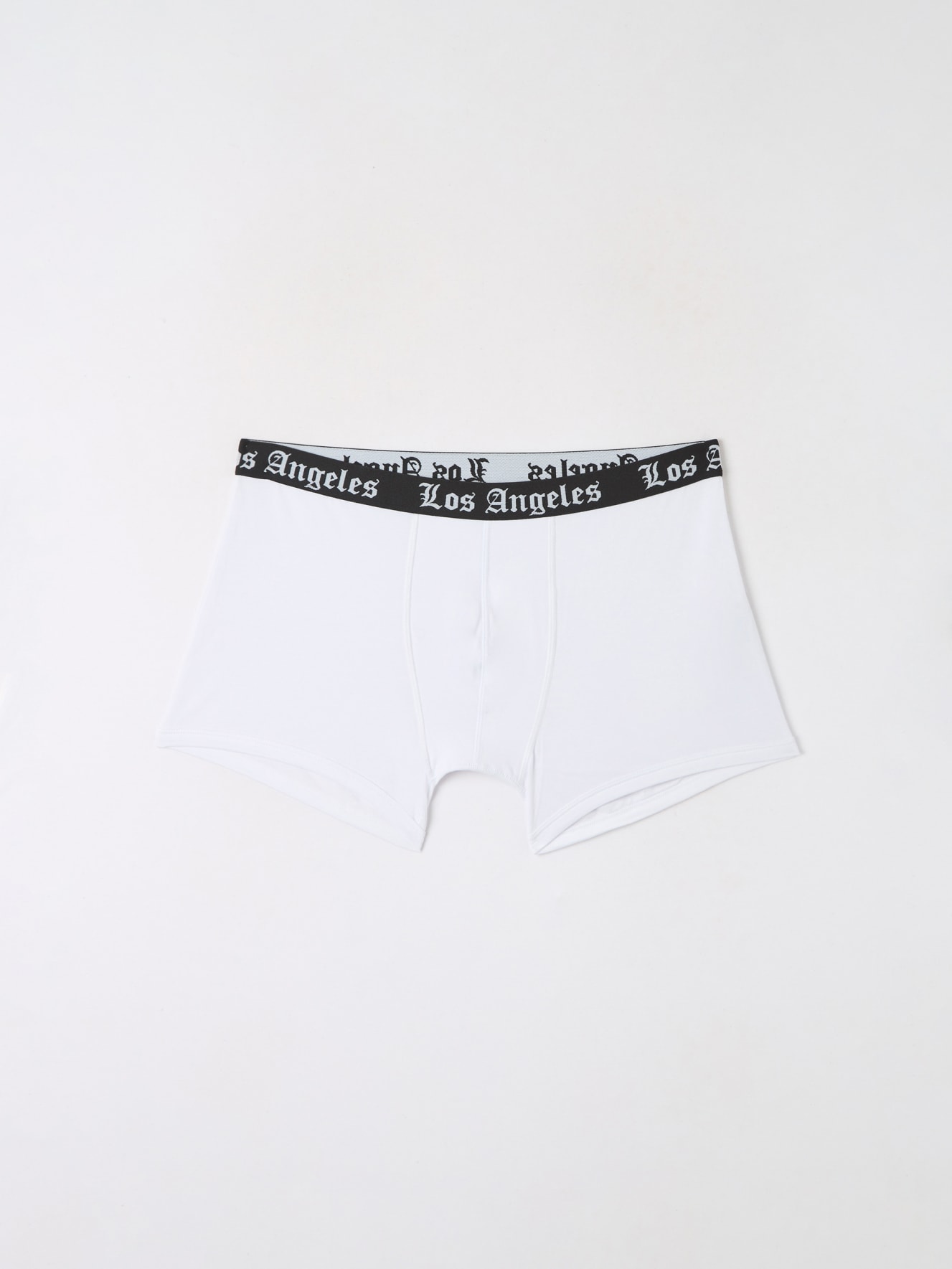 Optical white Cotton boxers with lettering - Buy Online