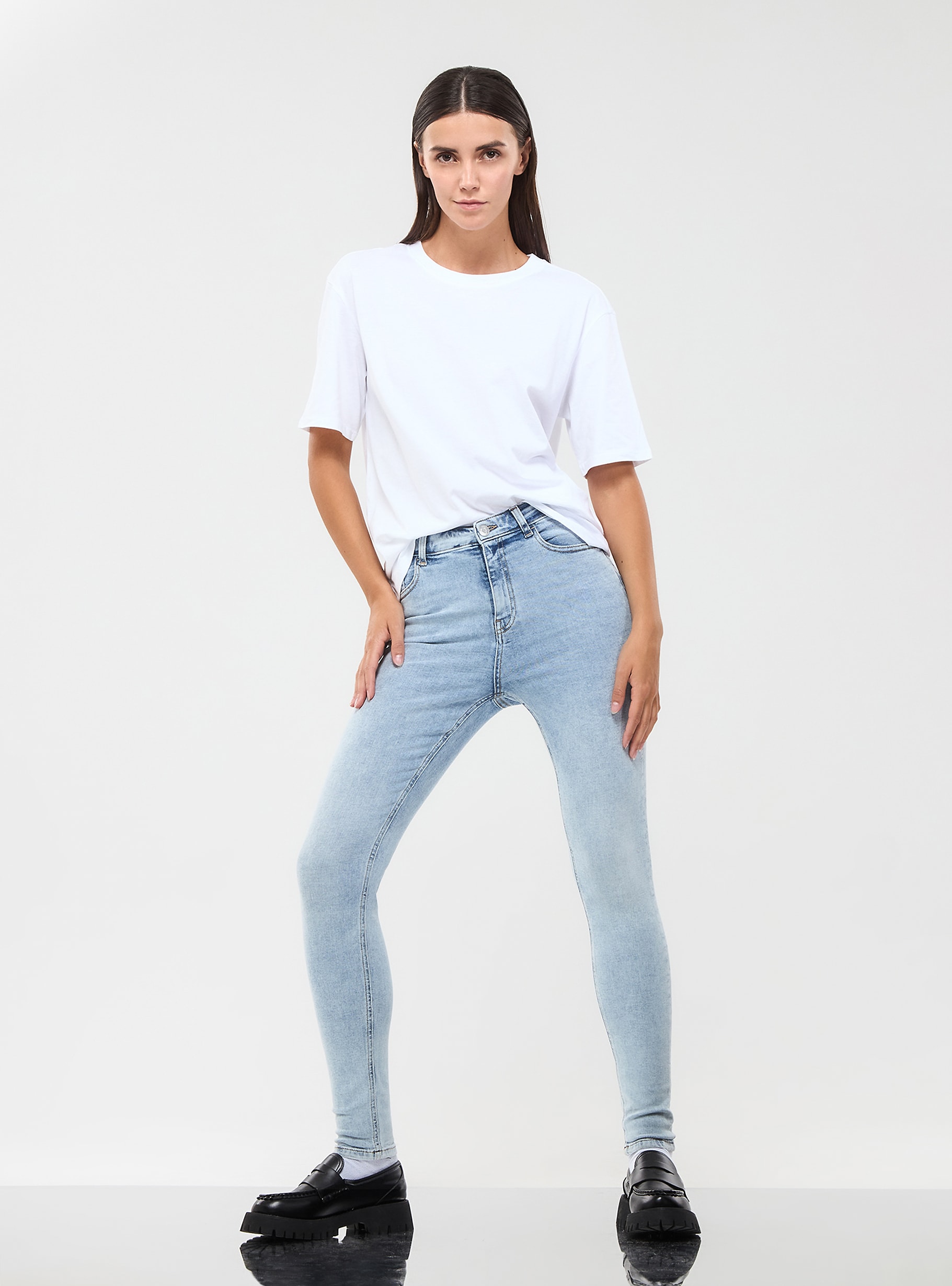 Buy Sky Blue Cotton Knitted Jeans Online in India -Beyoung