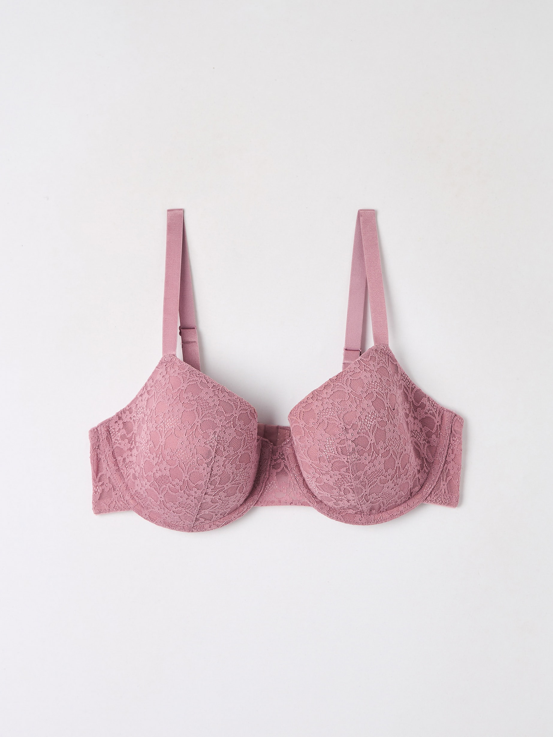 Pink dark Lace balconette bra - Buy Online