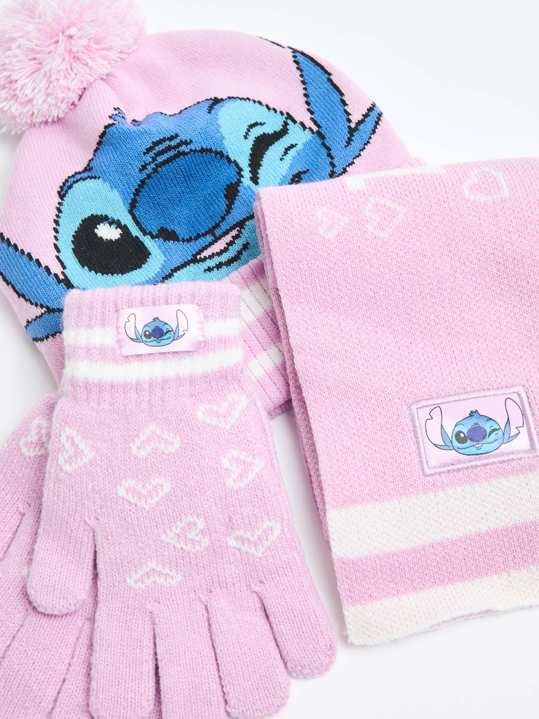 Set berretto, guanti e sciarpa Lilo & Stitch® Lilla - Acquista Online