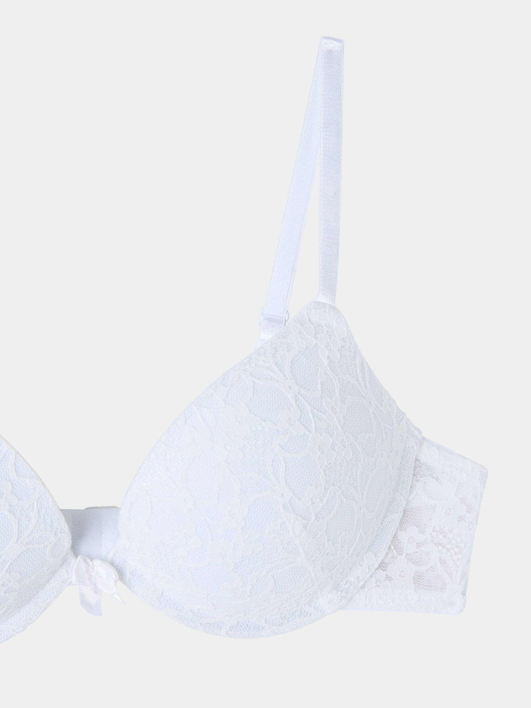 Optical white Super push-up lace bra - Buy Online