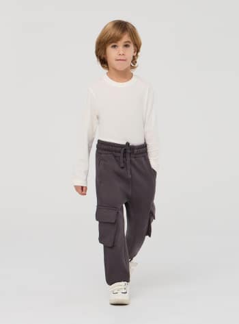 Pantaloni tuta pesanti cargo Avorio Acquista Online Terranova