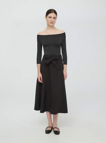Gonna lunga plisse Nero Acquista Online Terranova