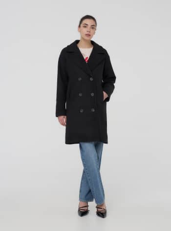 Cappotto lungo sfoderato a vestaglia Nero Acquista Online Terranova