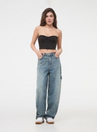 Long pants jeans Woman Terranova