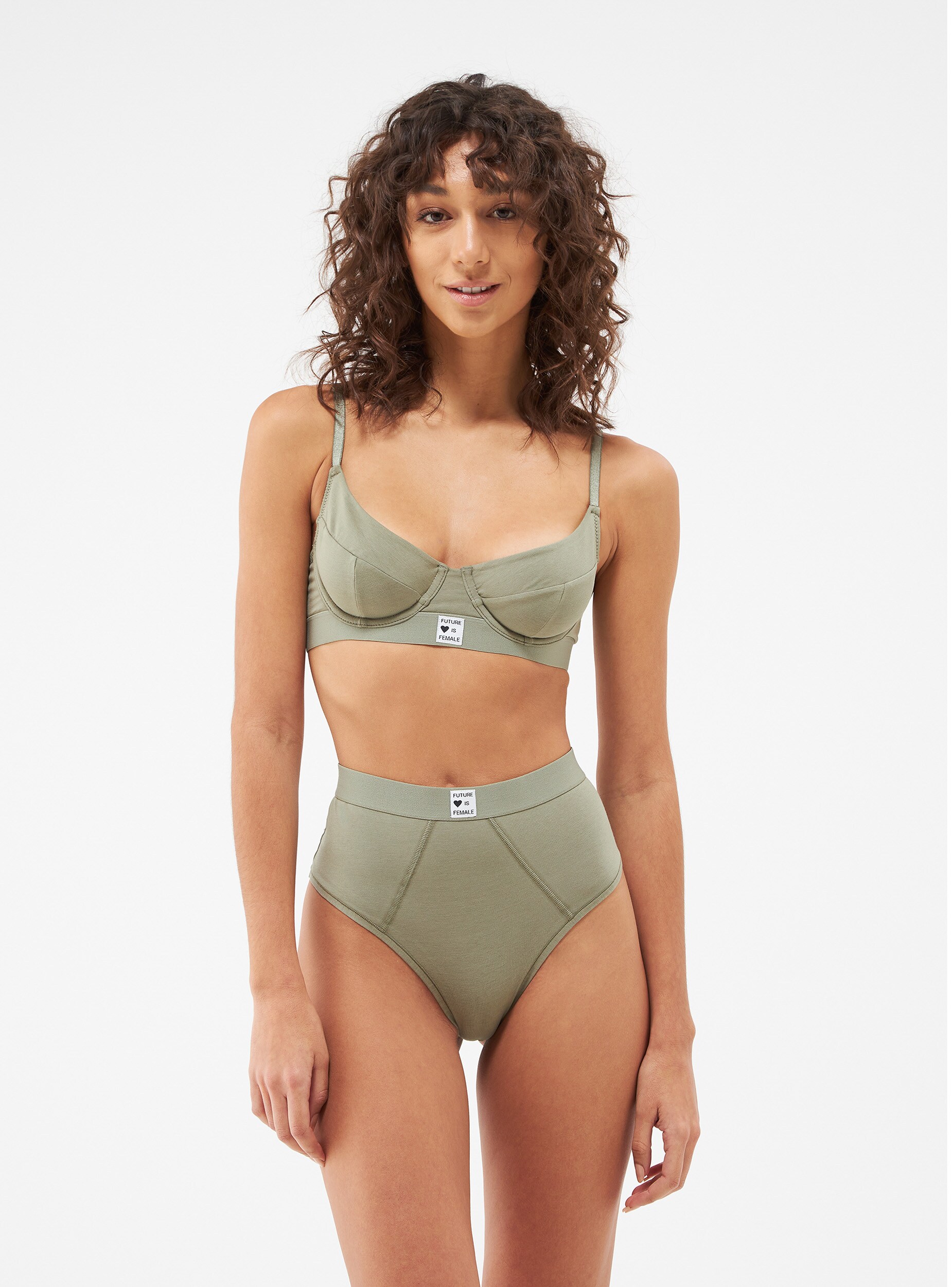 Luisaviaroma Donna Abbigliamento Intimo Mutande Slip brasilana Slip Vita Alta In Jersey Di Modal Con Logo 
