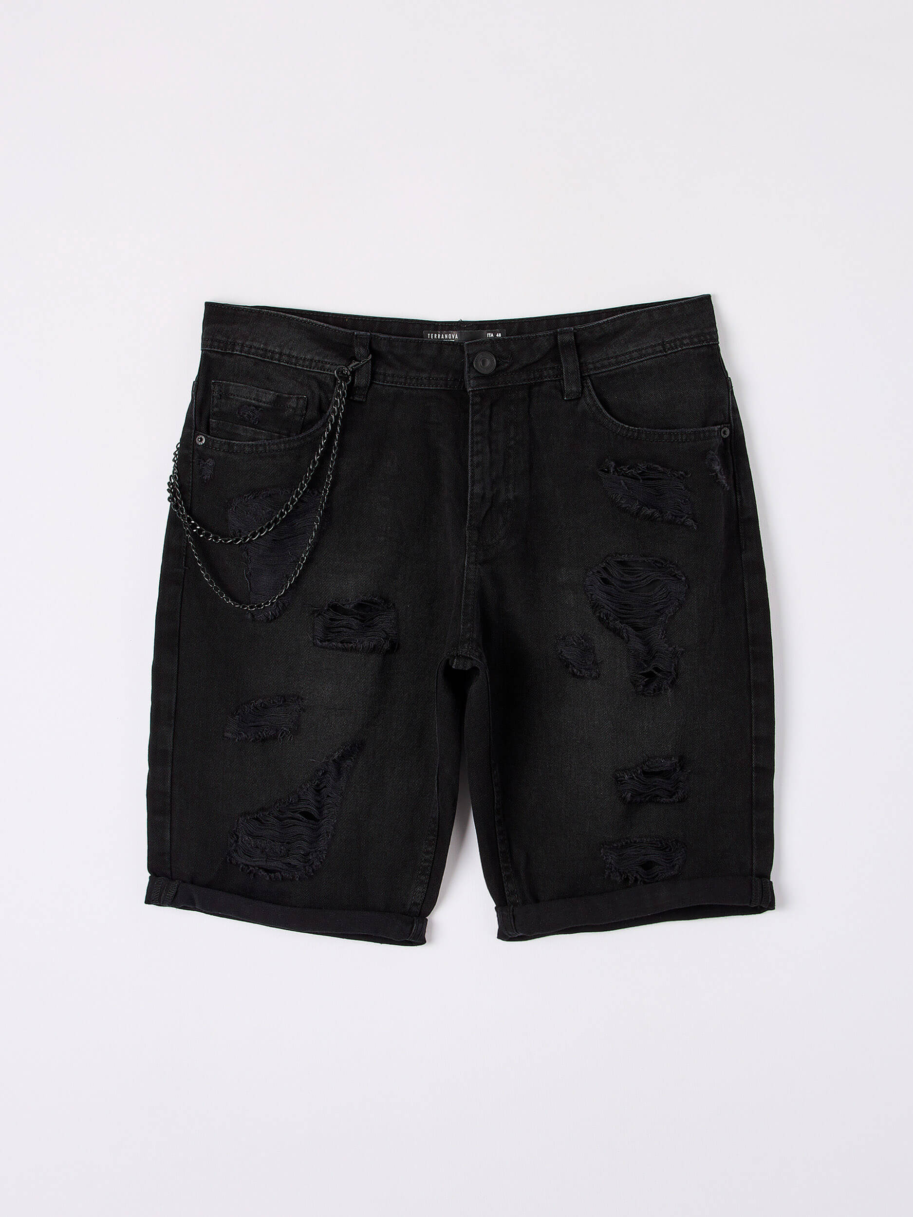 Black jeans short length clearance