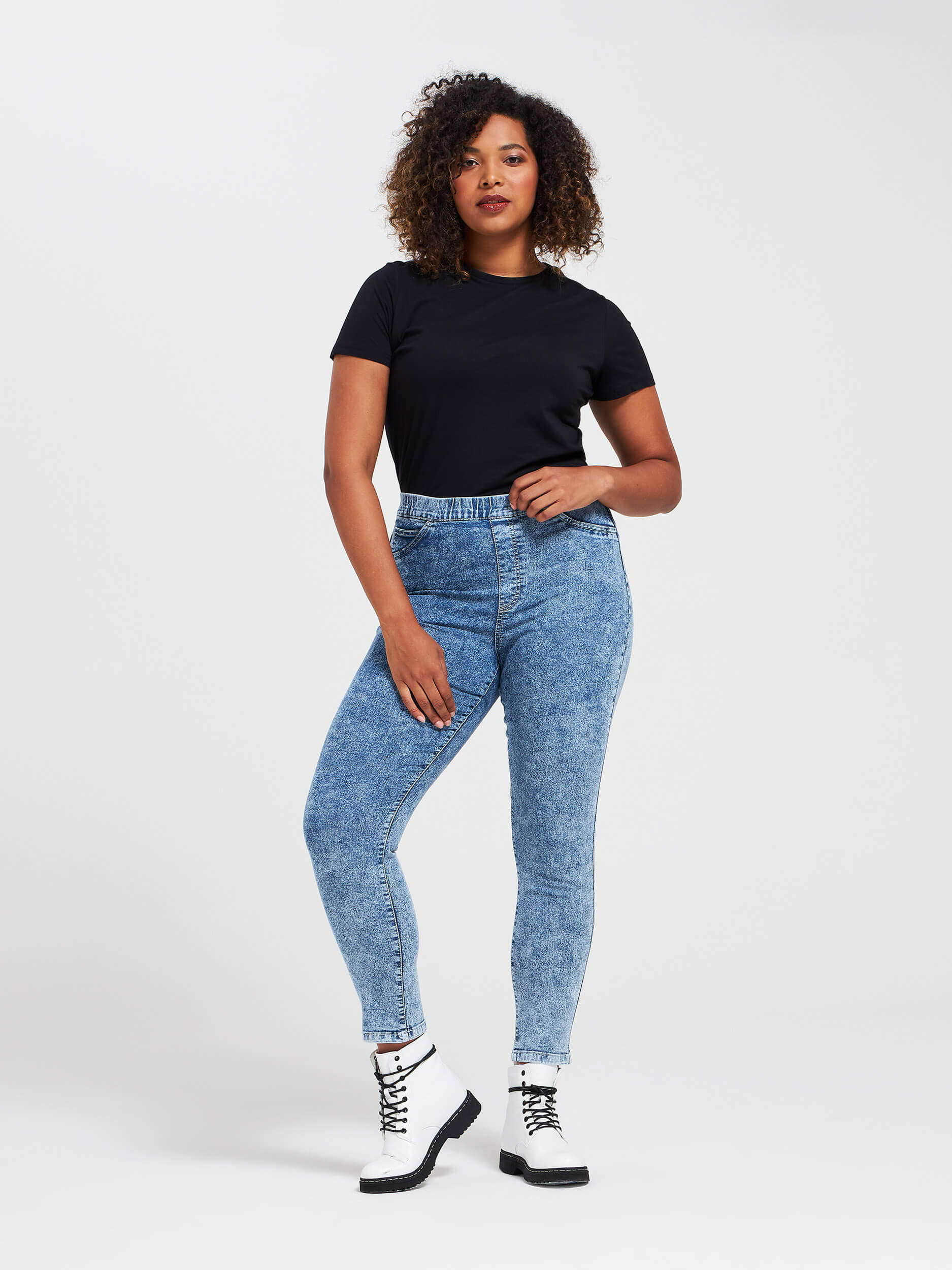 acid wash jeggings