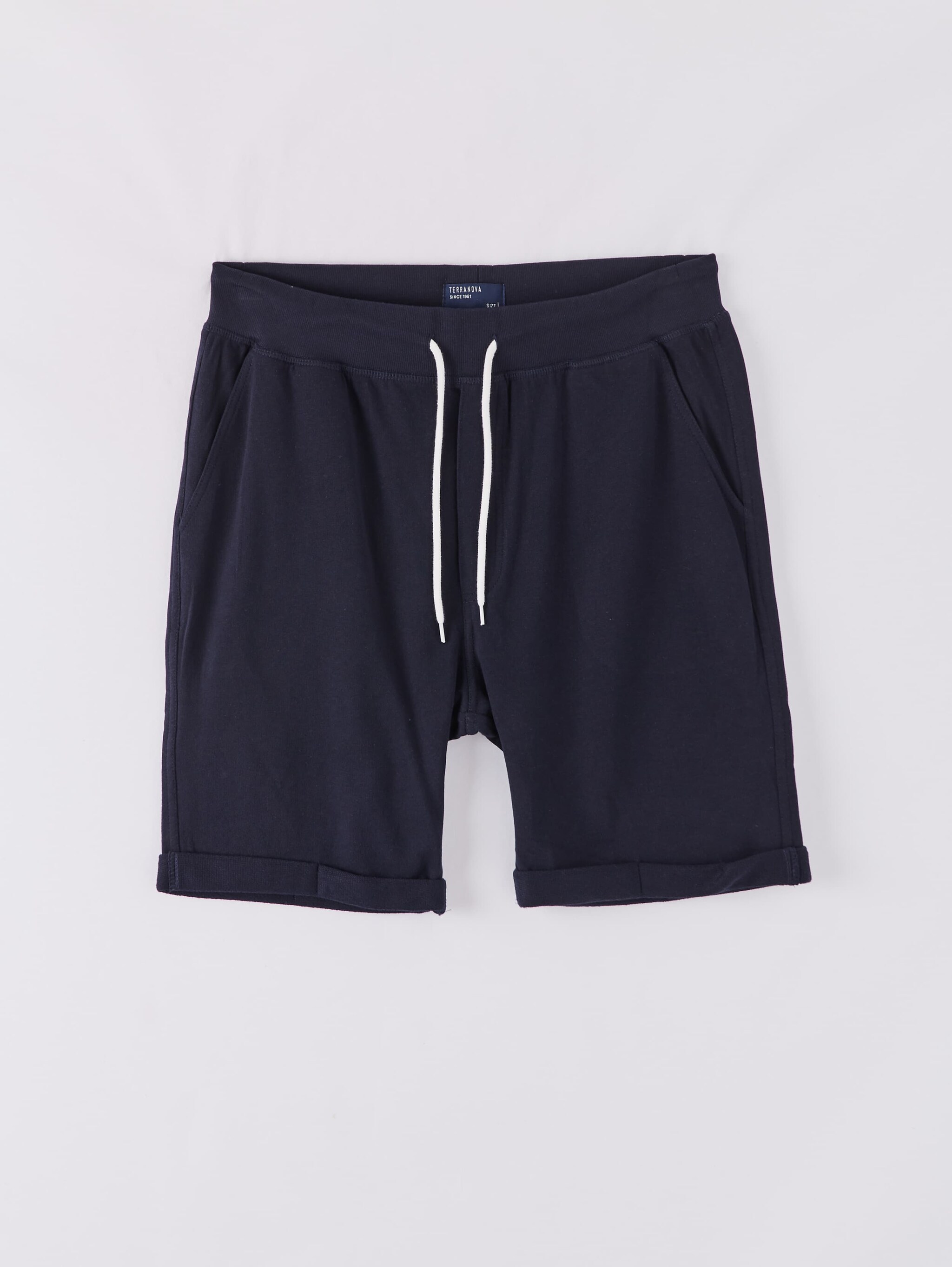 Azul Navy Shorts De Gimnasia Basicos Terranova