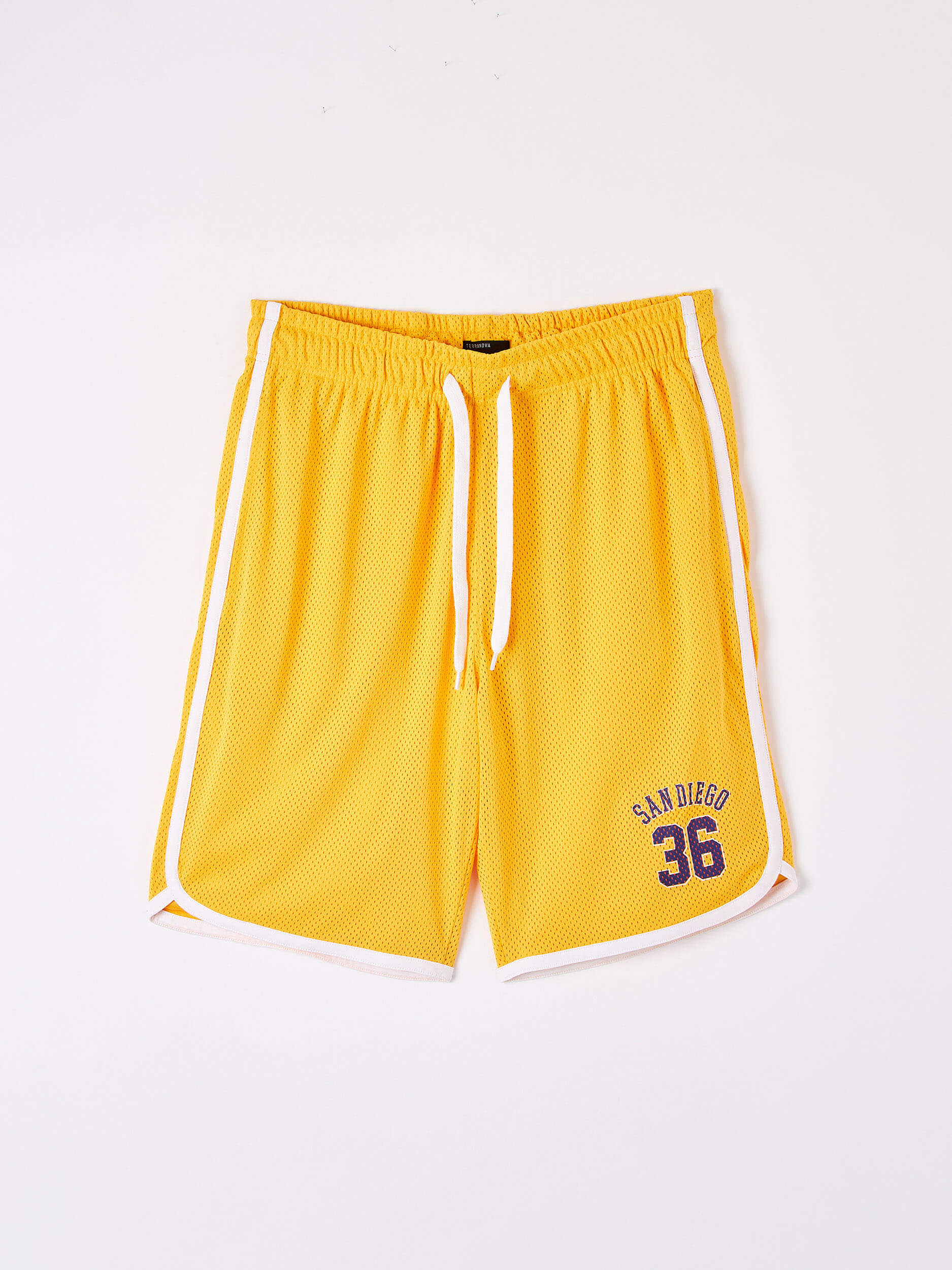Yellow basketball shorts clearance
