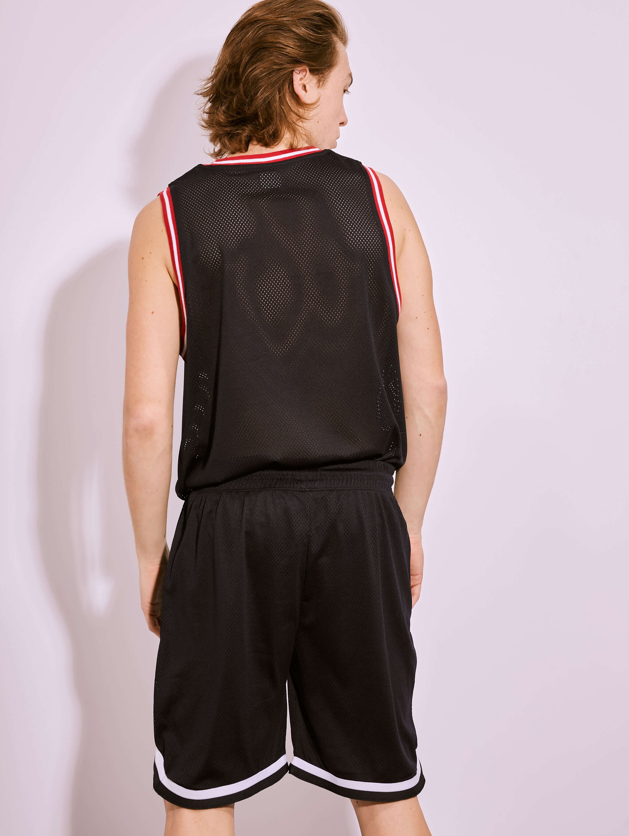 Basketball Shorts With Print Blue Navy Acquista Online Terranova