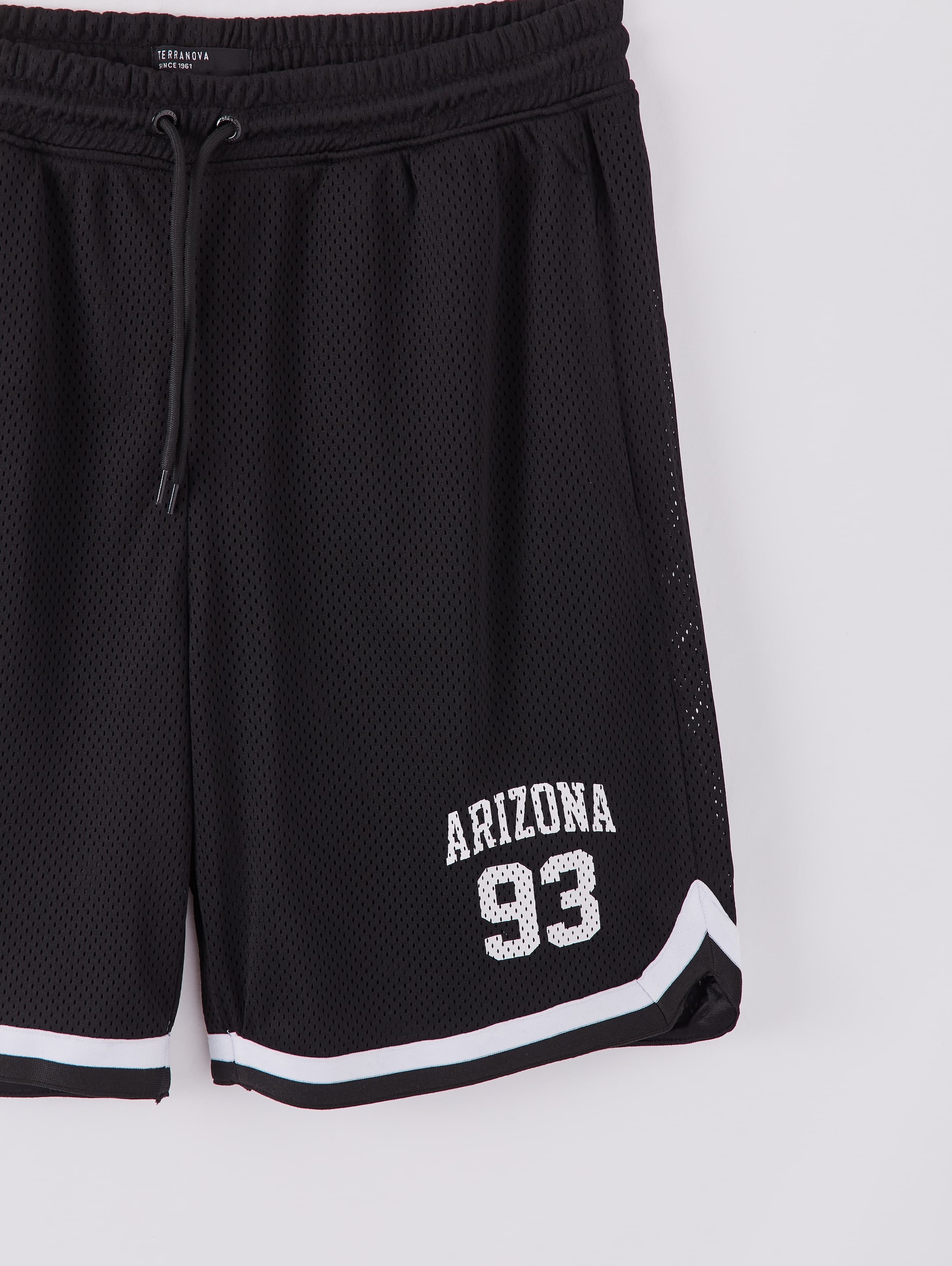 Basketball Shorts With Print Black Acquista Online Terranova