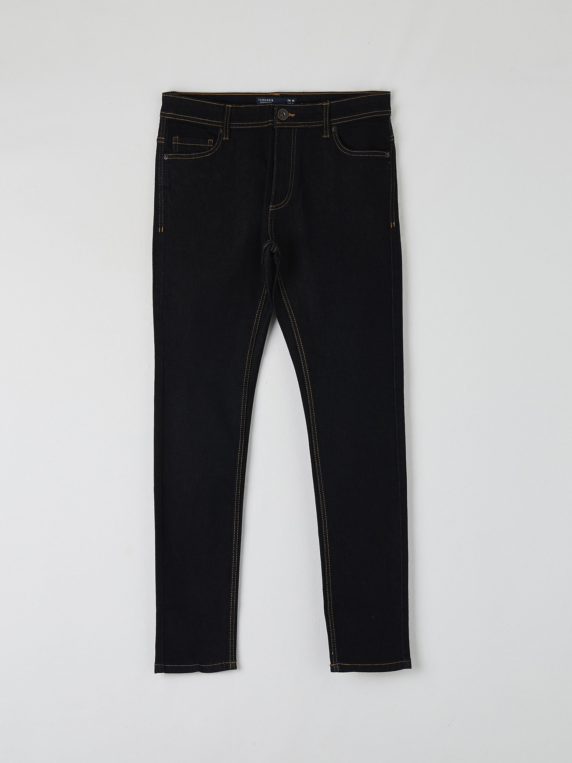 blue black skinny jeans