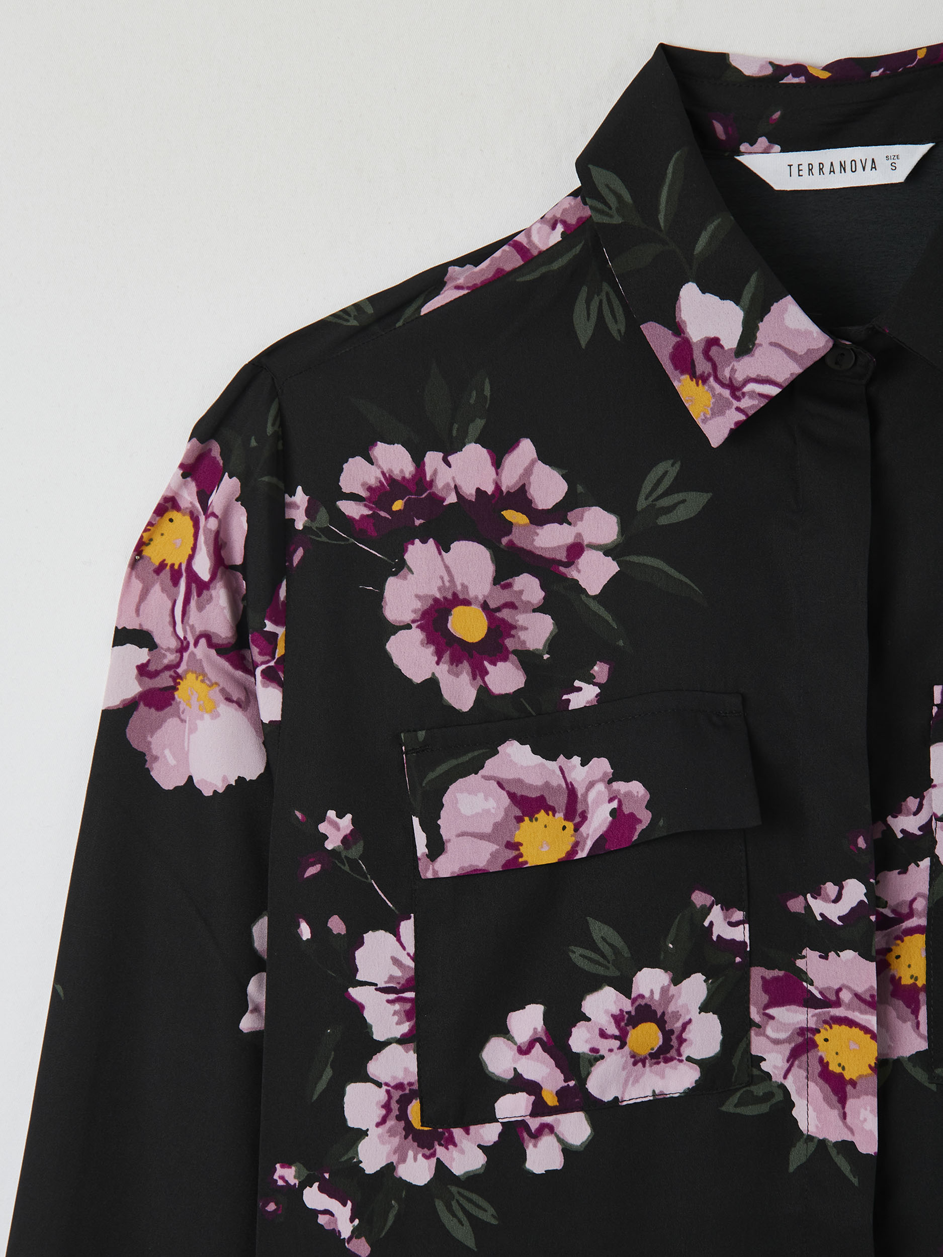 L Vintage flowery blouse M