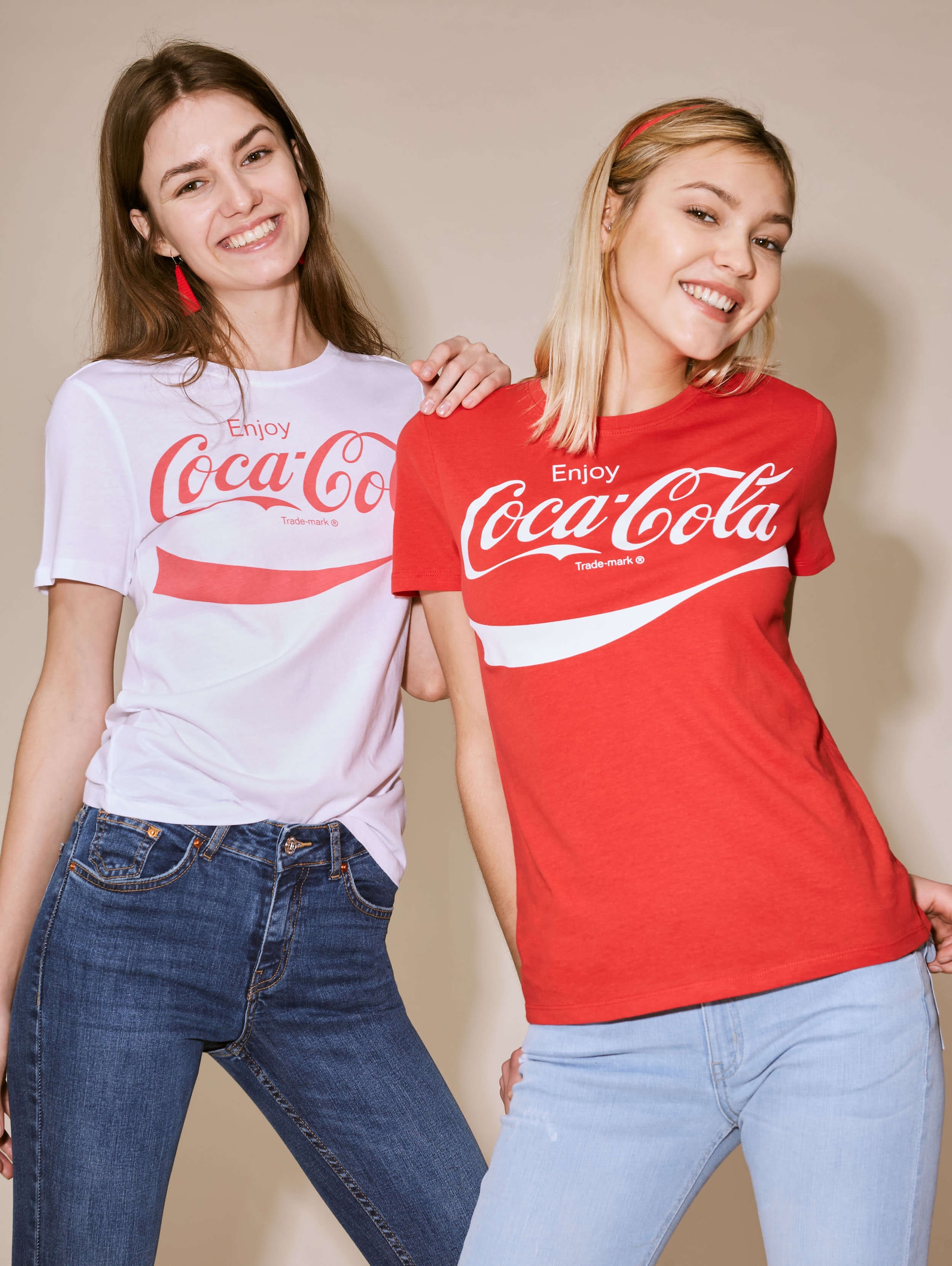 red coca cola shirt