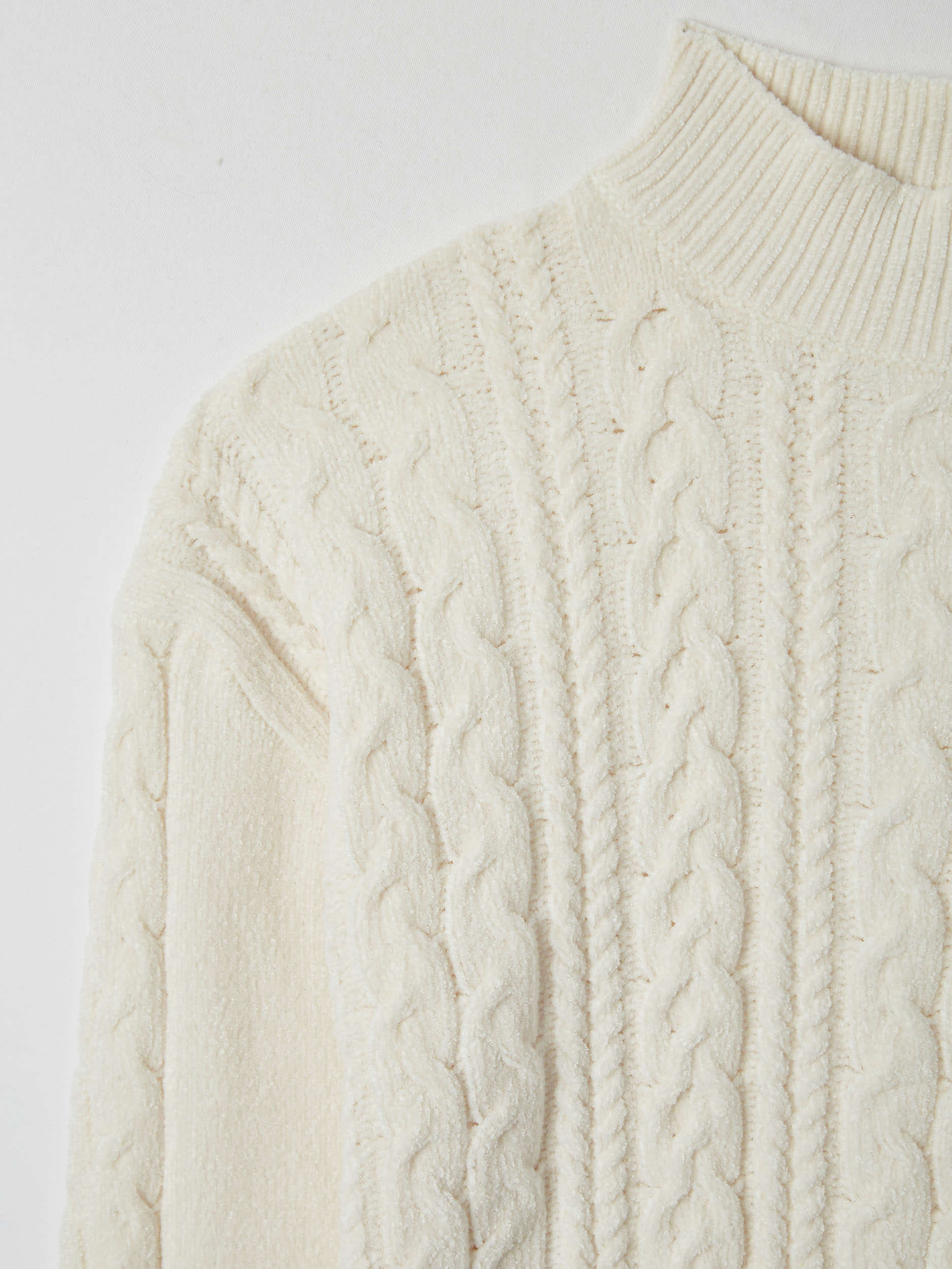 mock turtleneck sweatshirt