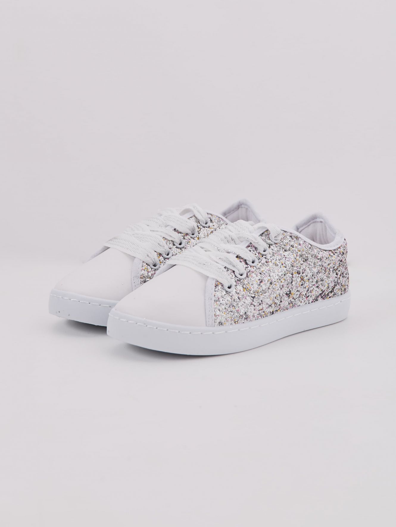 Silver Glitter trainers - Buy Online 