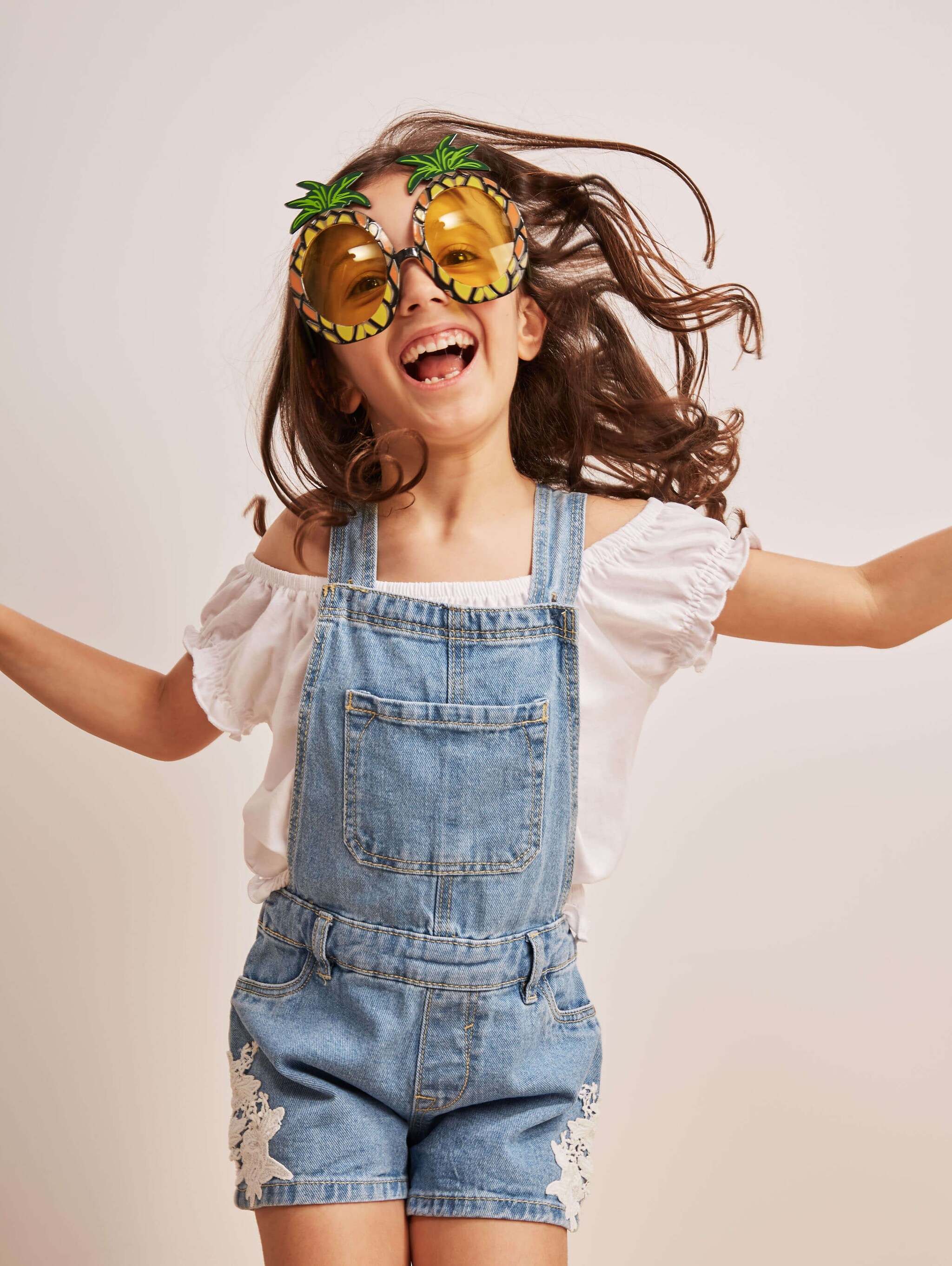 light blue denim dungarees