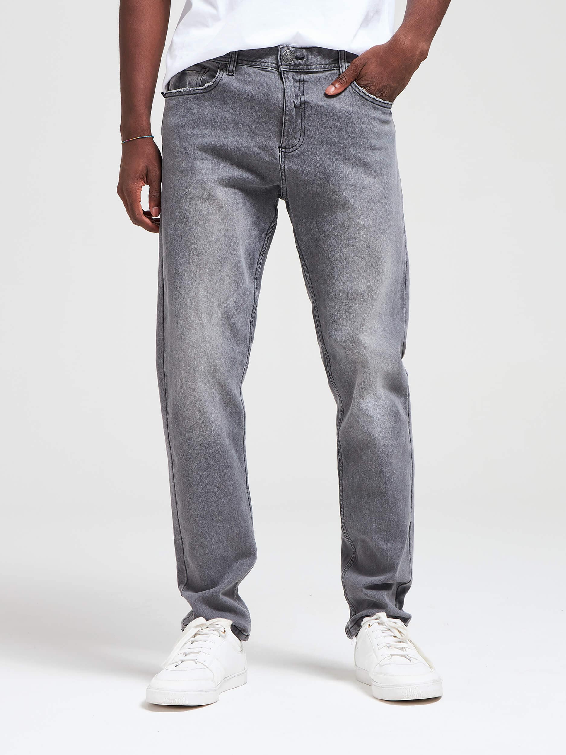grey pants jeans