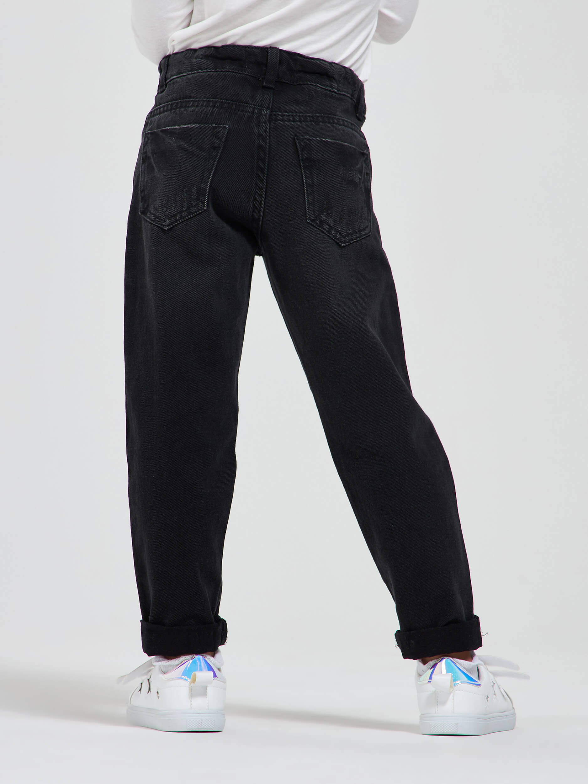very distressed boyfriend jeans