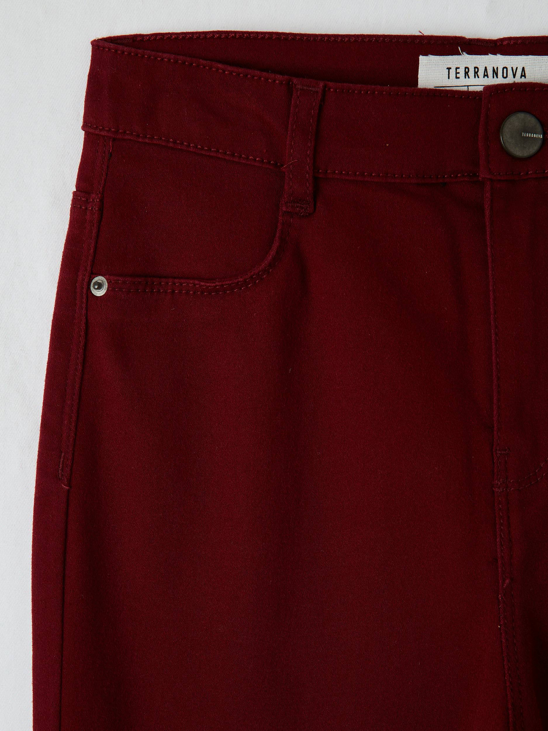 maroon high waisted skinny jeans